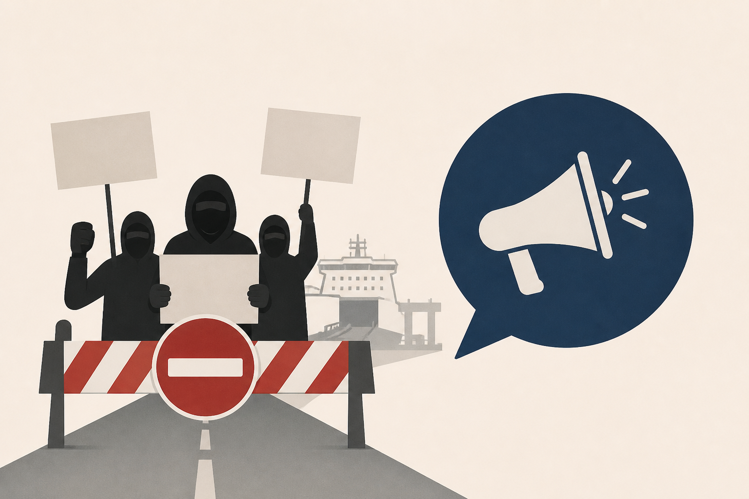 UK government condemns masked anti-immigrant protesters who blocked Dover port