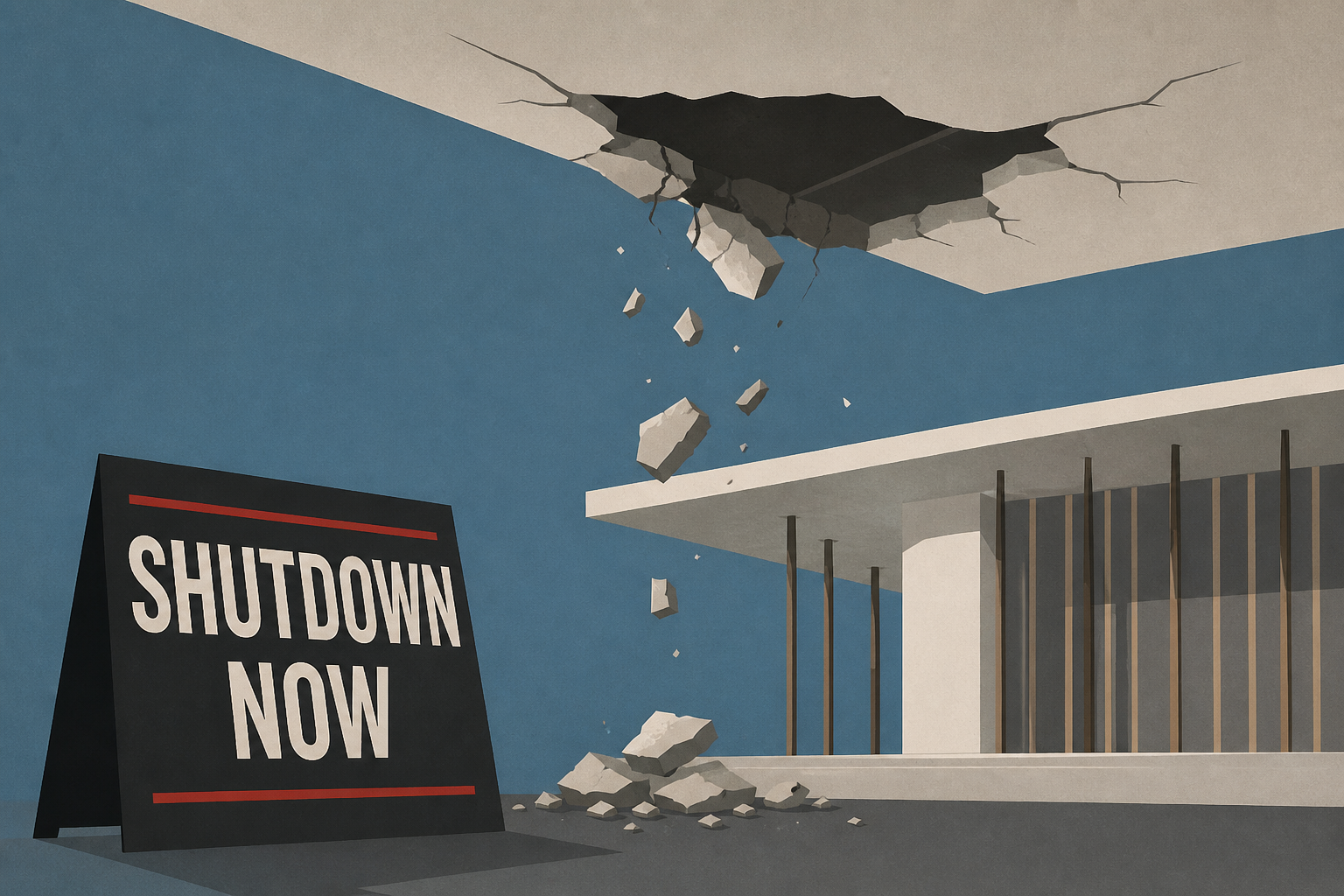 Kennedy Center renews call for Trump-backed shutdown after part of a ceiling collapses