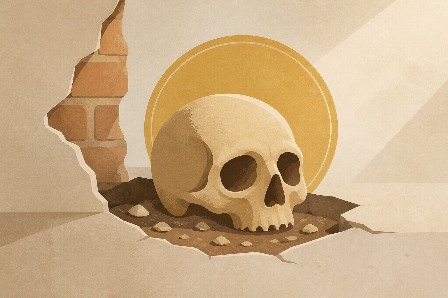 The skull of a saint that was discovered during renovations