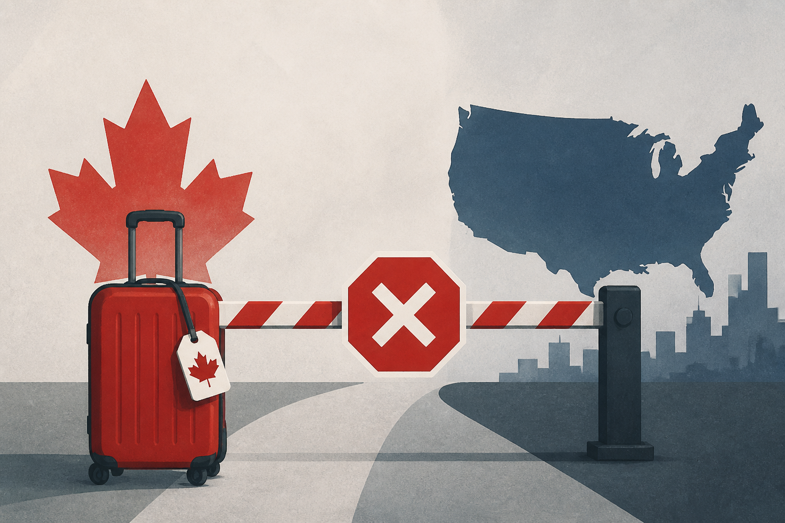 A testy trade war threatens to keep Canadian travelers from the US
