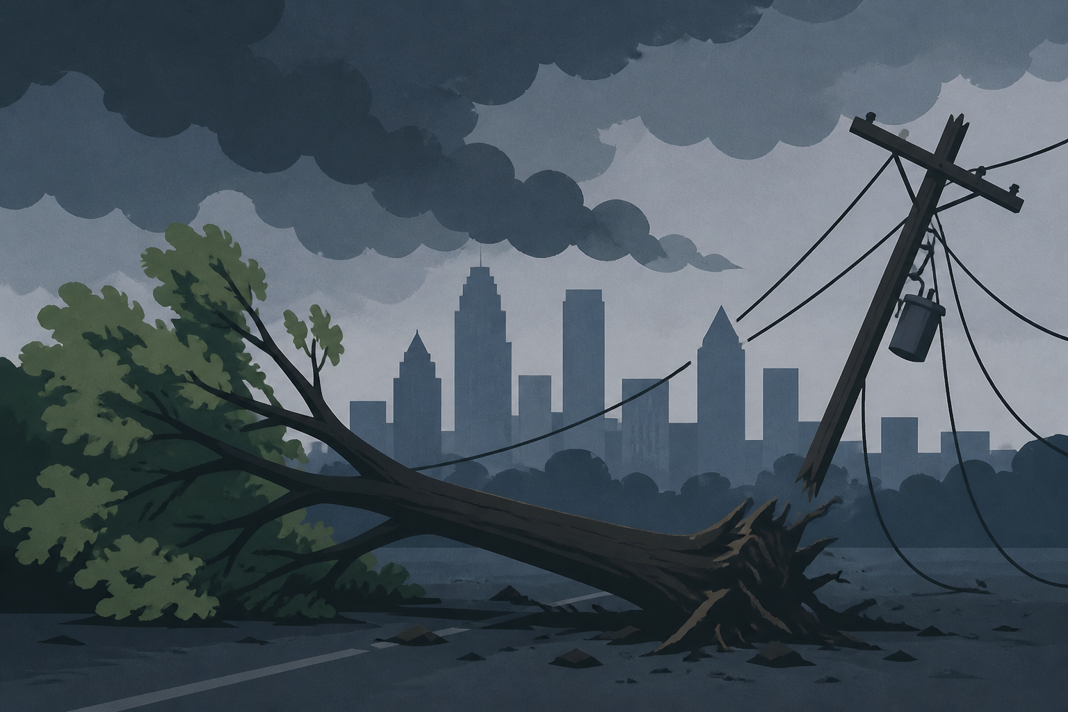Storms bring down trees, knock out power to 50K in metro Atlanta