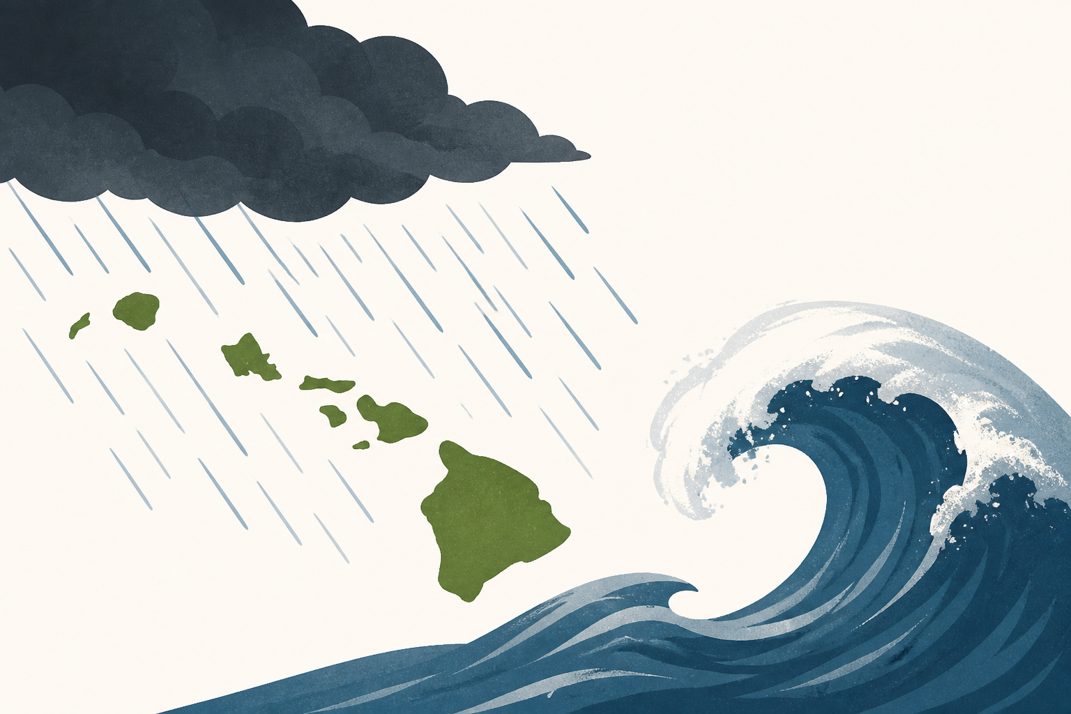 Heavy rain, surf threaten Hawaii