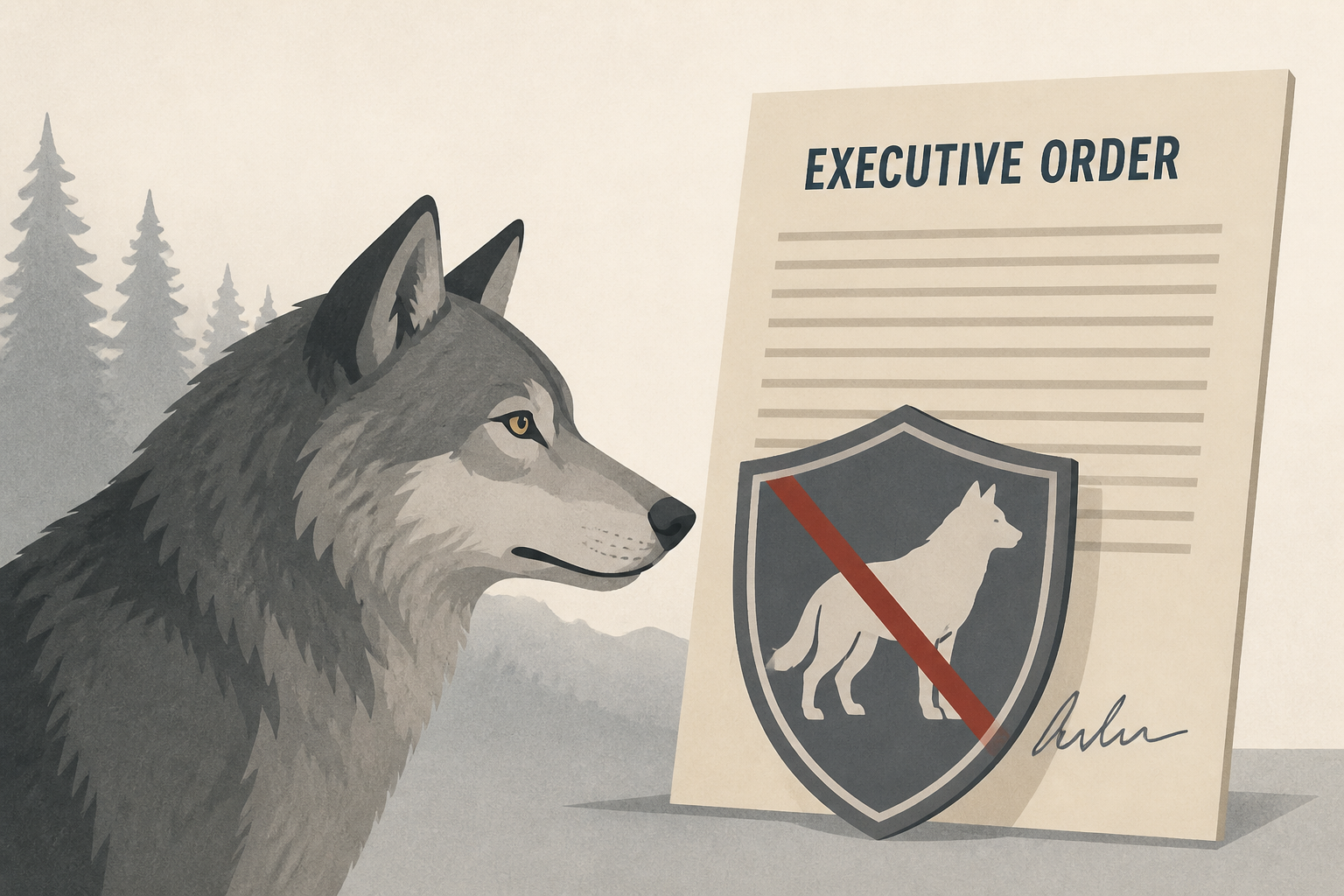 Trump order directs officials to consider stripping protections for gray wolves