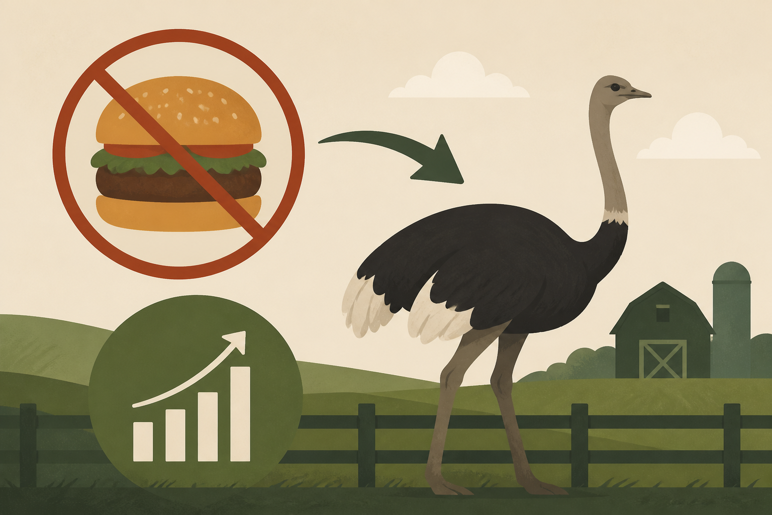 Kentucky man with a meat allergy was craving a burger. So he got into ostrich farming