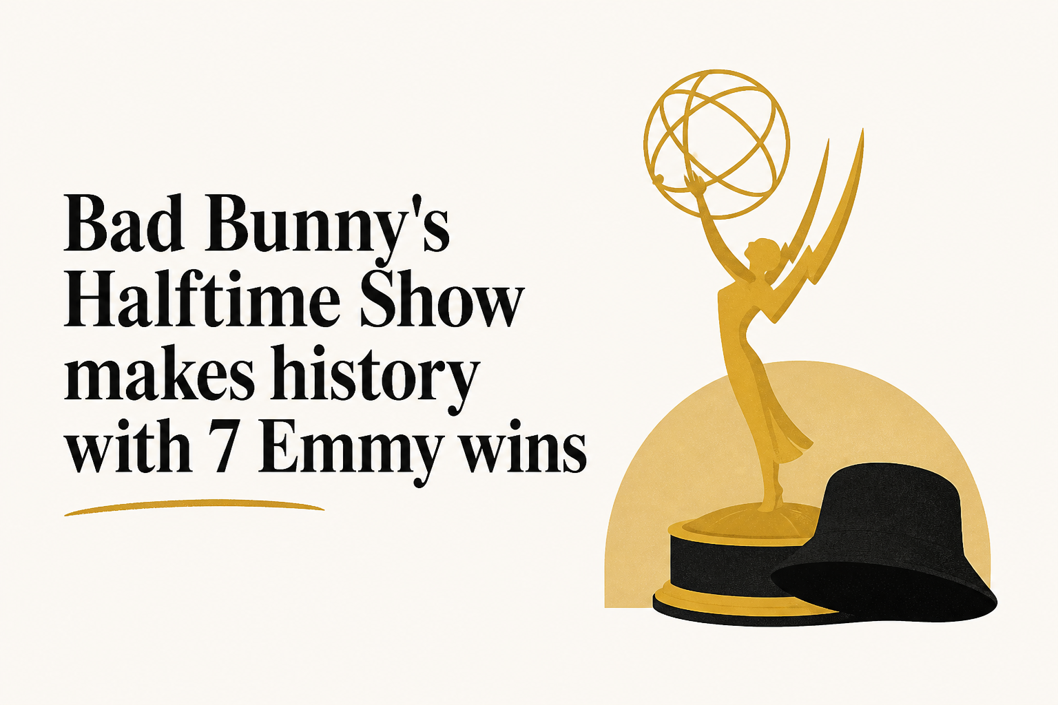 Bad Bunny's Halftime Show makes history with 7 Emmy wins