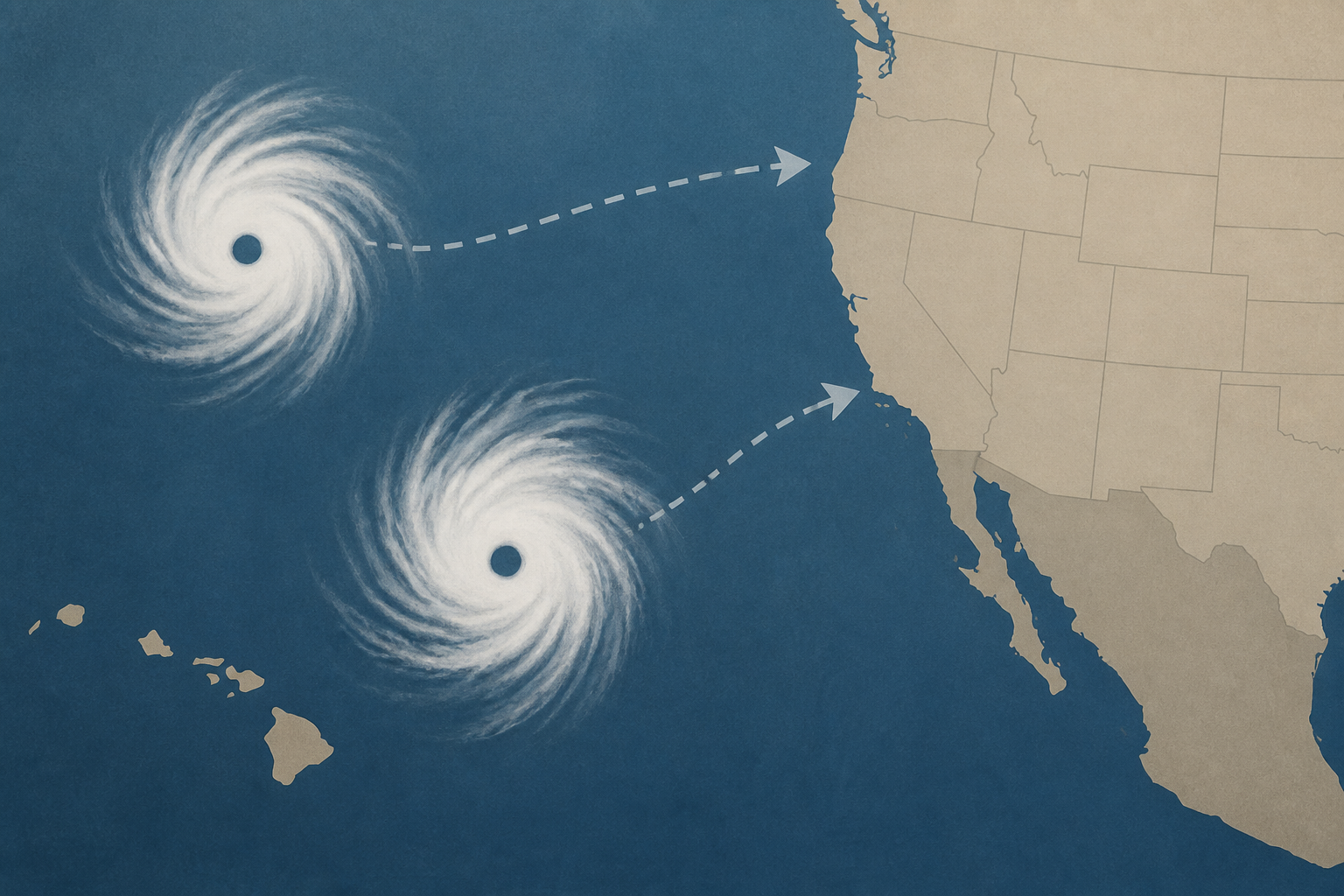 2 hurricanes making their way through Pacific Ocean: What to know about potential impacts to Hawaii, West Coast