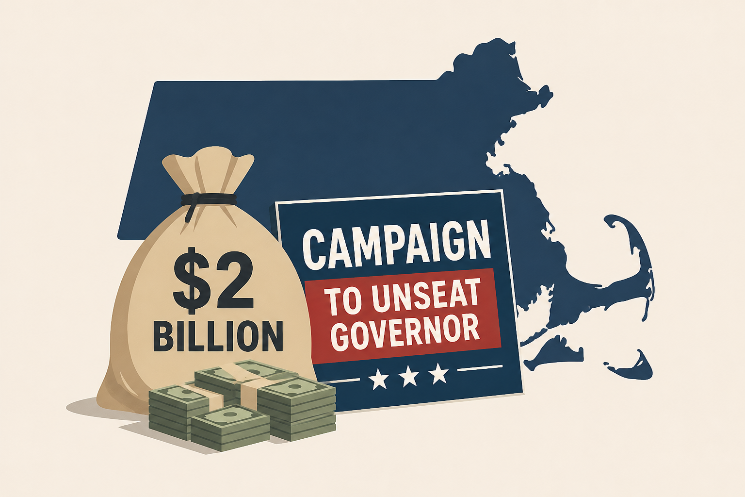 GOP’s Mike Minogue to spend up to $2 billion on campaign to unseat Gov. Healey