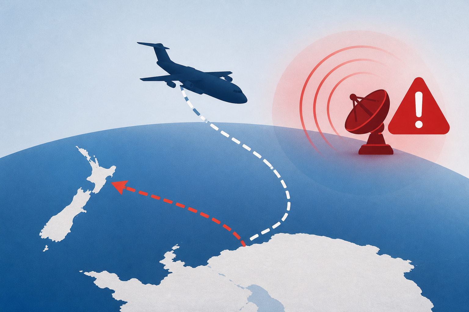 US Air Force flight from New Zealand to Antarctica turns back after Russian space warning