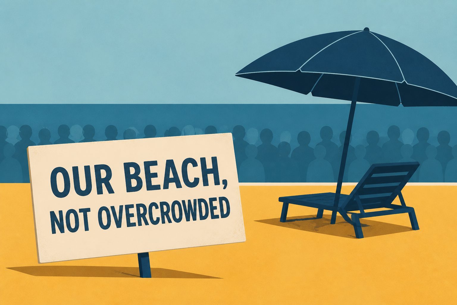 Some 100 Ibiza residents occupied their beach due to tourist overcrowding