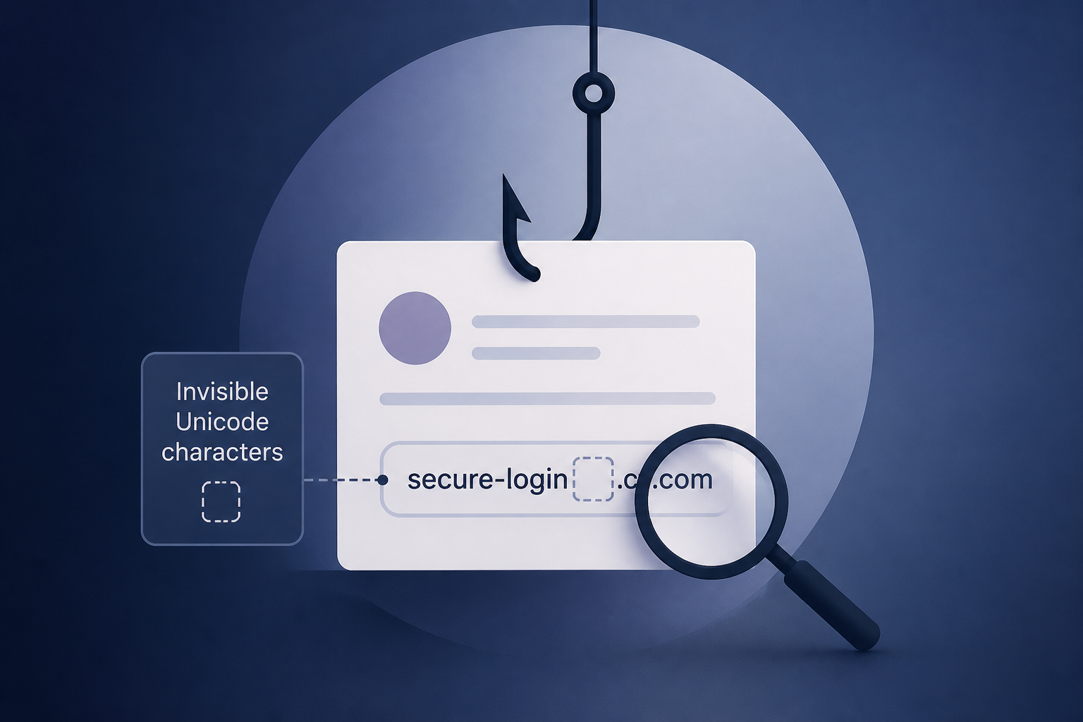 Attackers conceal phishing lures using invisible Unicode characters