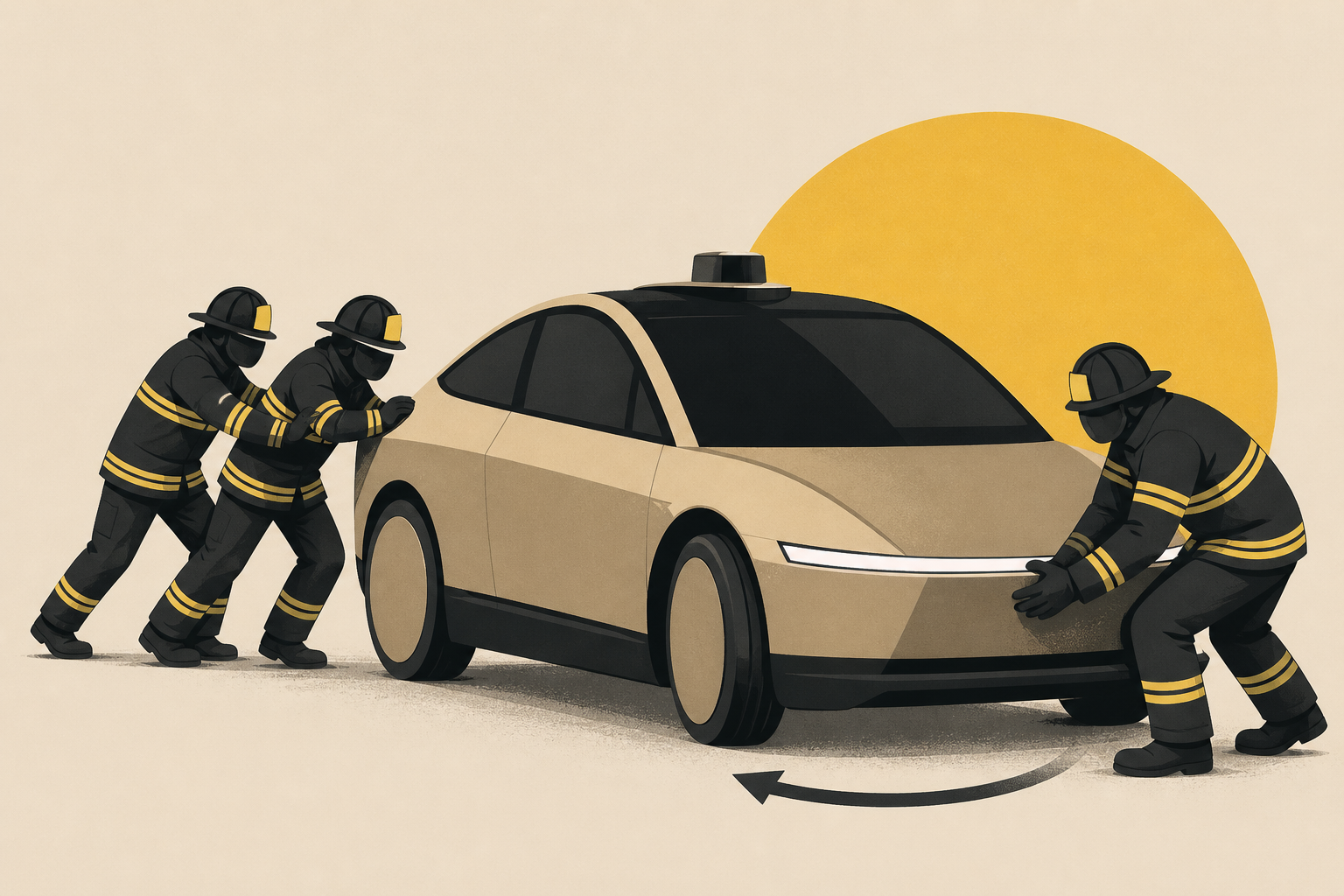 First Responders May Have to Push Tesla’s Cybercabs, Turn Front Wheels by Hand