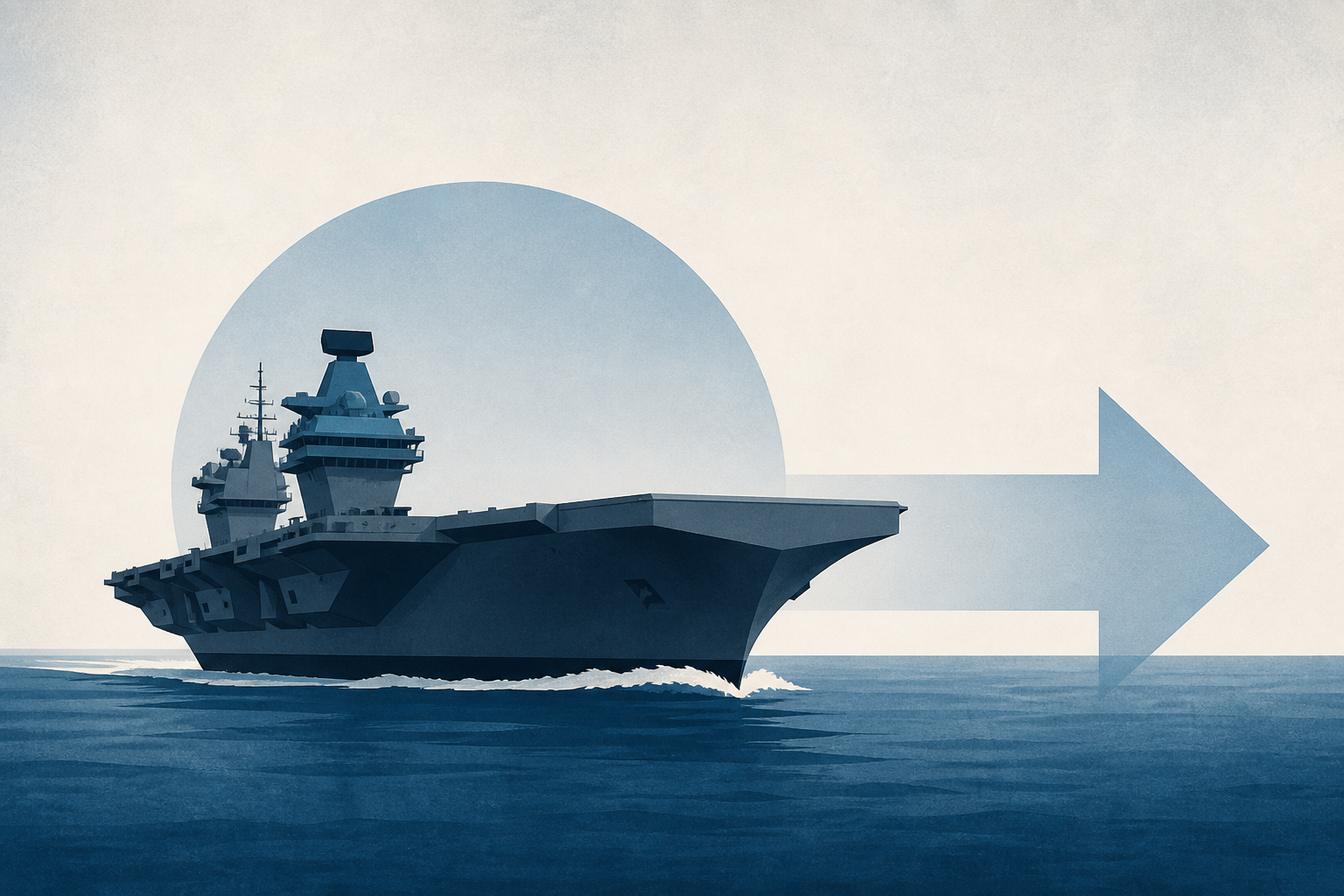 Royal Navy aircraft carrier leaves Portsmouth for training mission