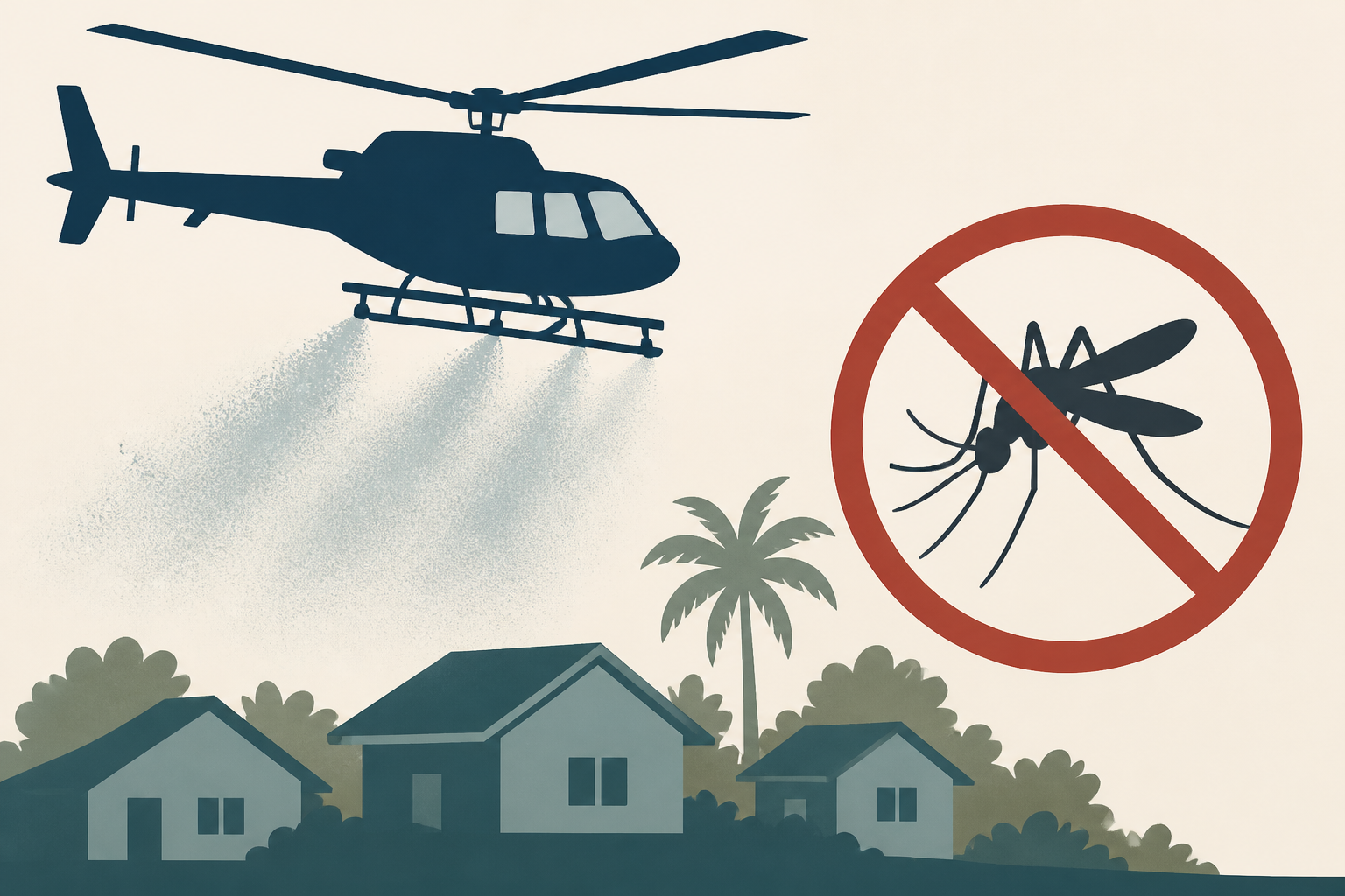 Helicopters spray Tampa neighborhoods as dengue cases climb