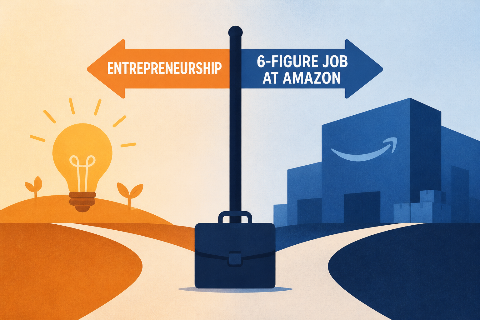 I Took a 6-Figure Job at Amazon in Between Bouts of Entrepreneurship