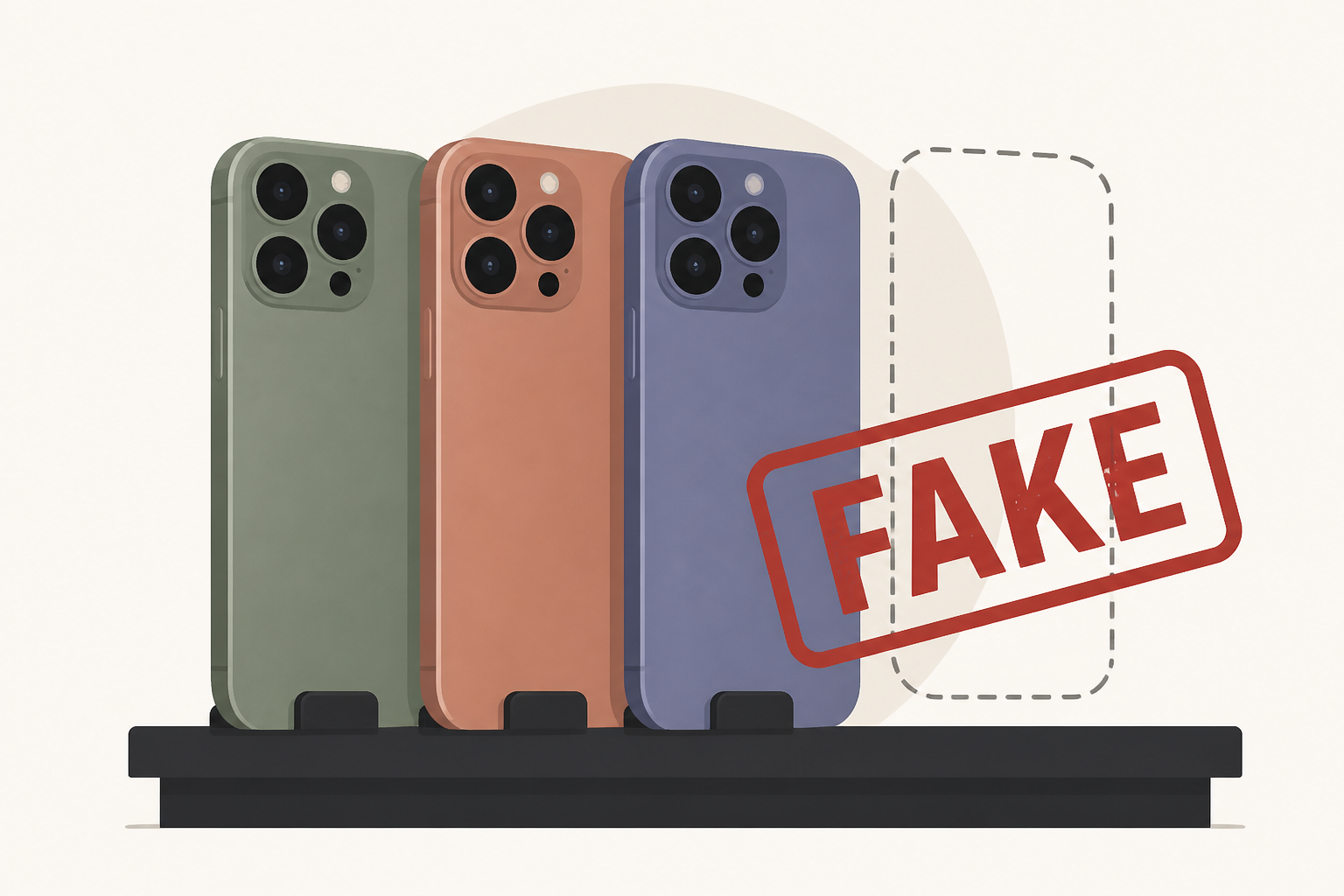 iPhone 18 Pro appears to show new colors in a retail store, but likely fake