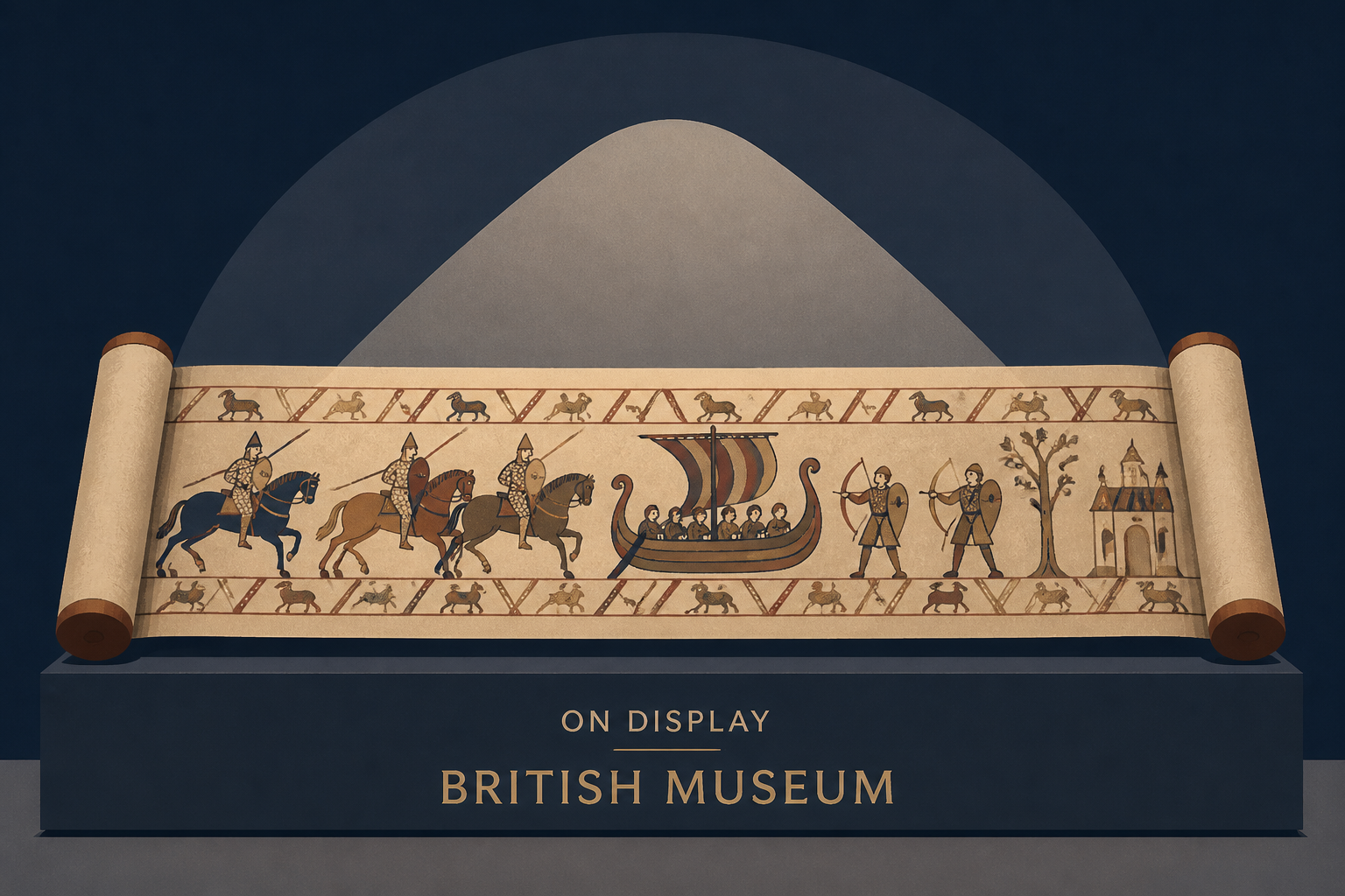 Bayeux Tapestry goes on display at the British Museum