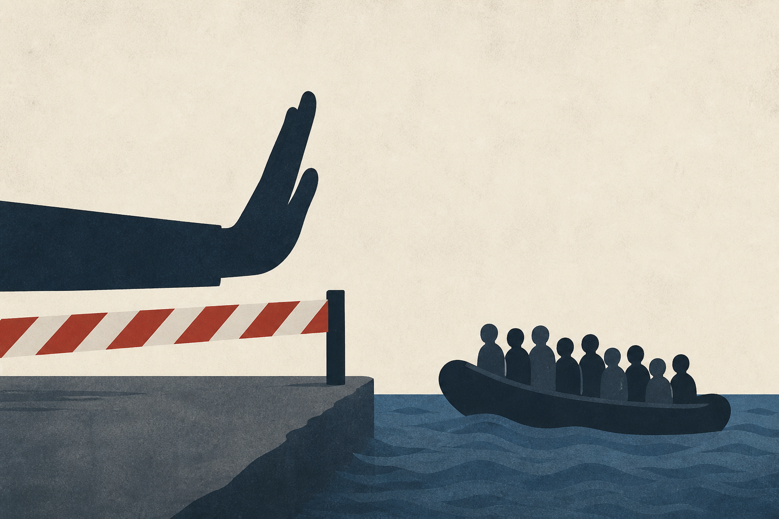 Anti-immigrant protesters try to stop migrants landing in England
