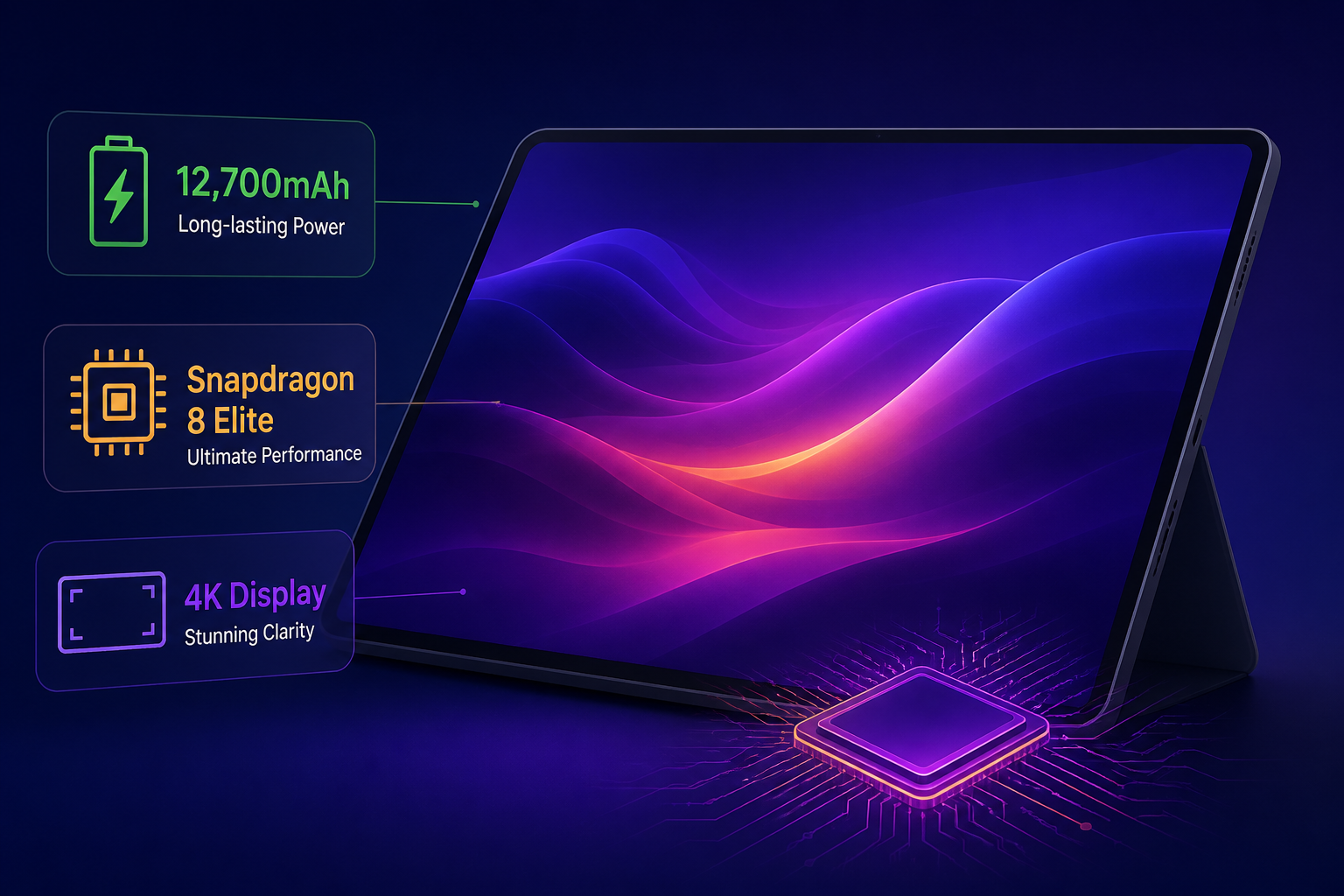 Lenovo releases flagship Android tablet with 12,700mAh battery, Snapdragon 8 Elite and 4K display