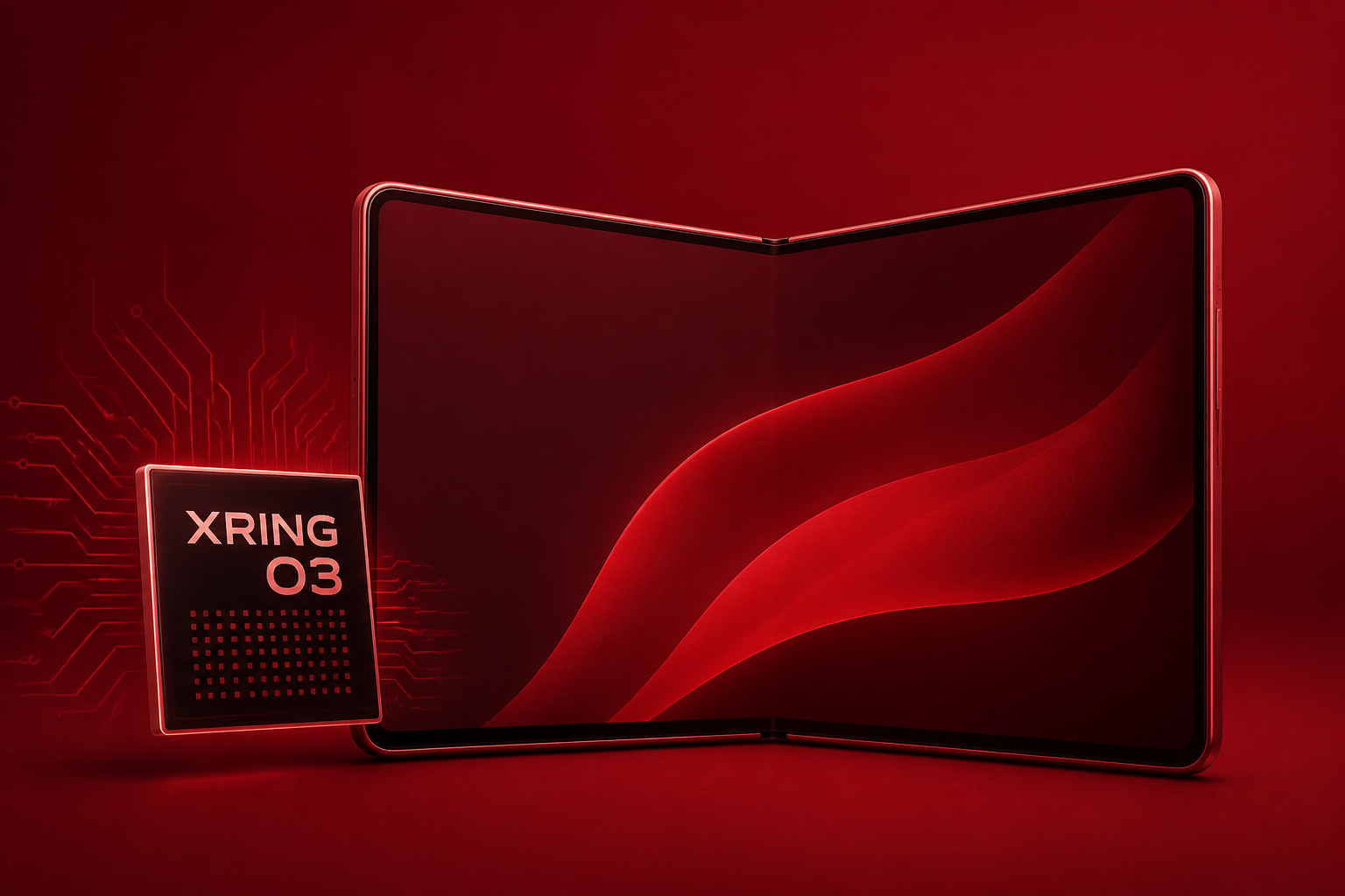 Xiaomi 18 Fold is here with the Xring O3 SoC, a wide format, and a cherry red colorway