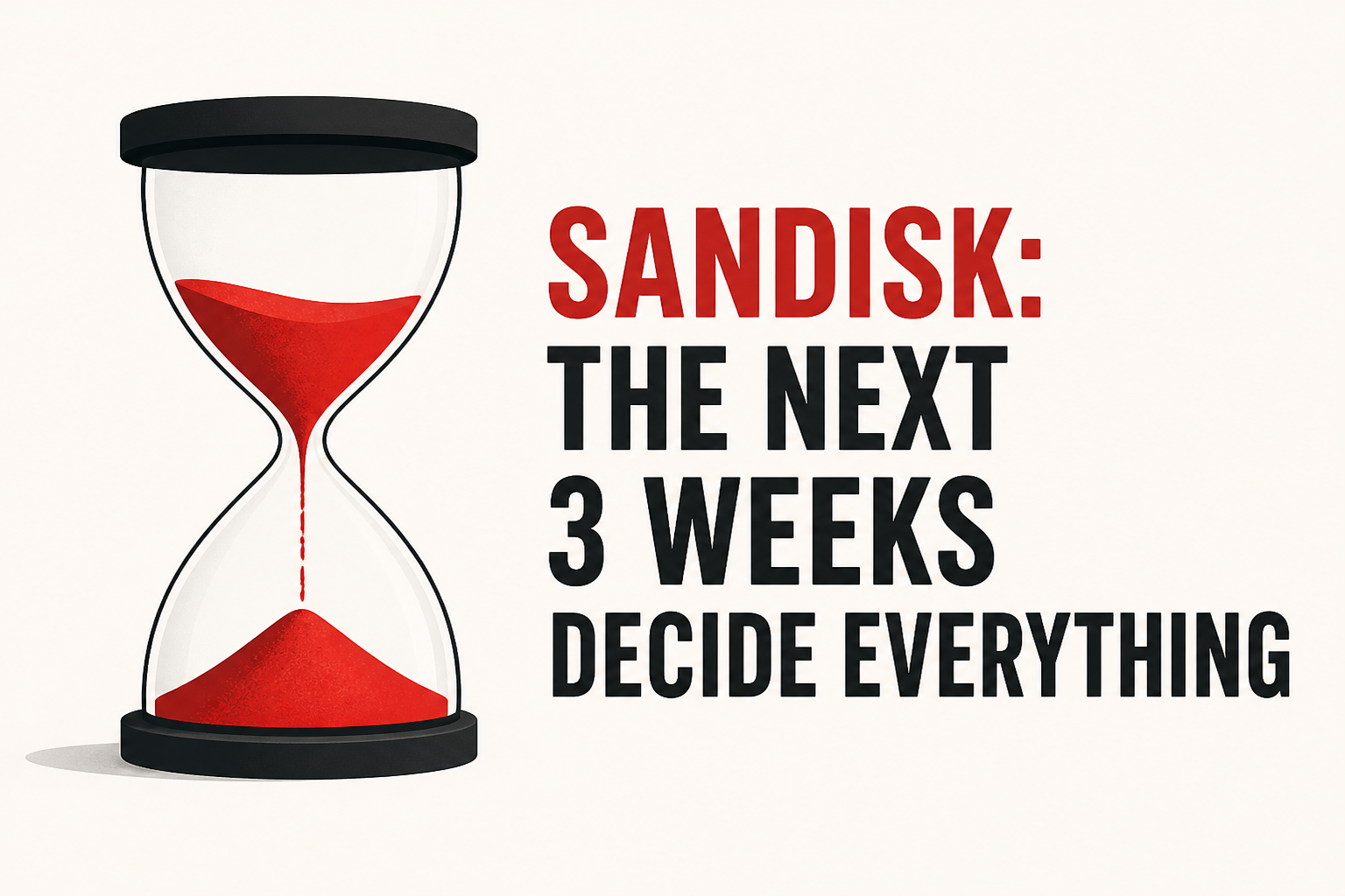Sandisk: The Next 3 Weeks Decide Everything