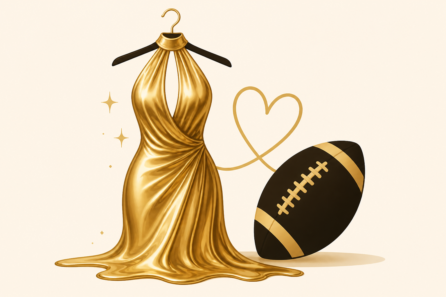 Taylor Swift Shines in Liquid Gold Halter Dress for First Public Appearance With Travis Kelce Post-Wedding