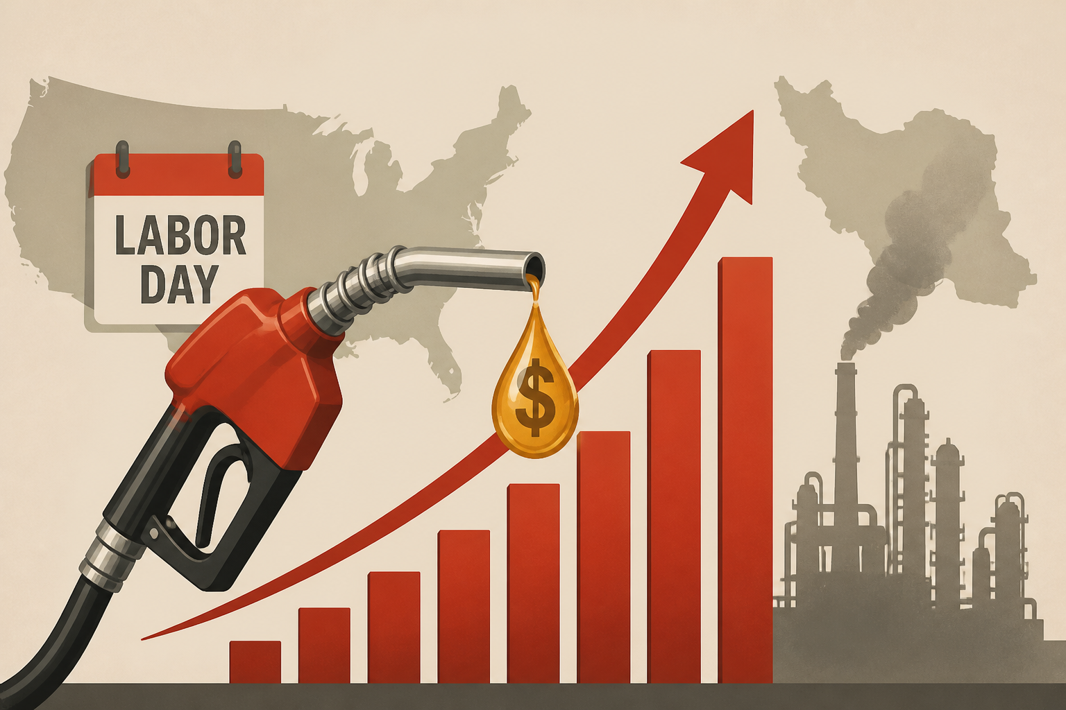 Gas prices in U.S. hit record Labor Day high, thanks to Iran war and refinery issues