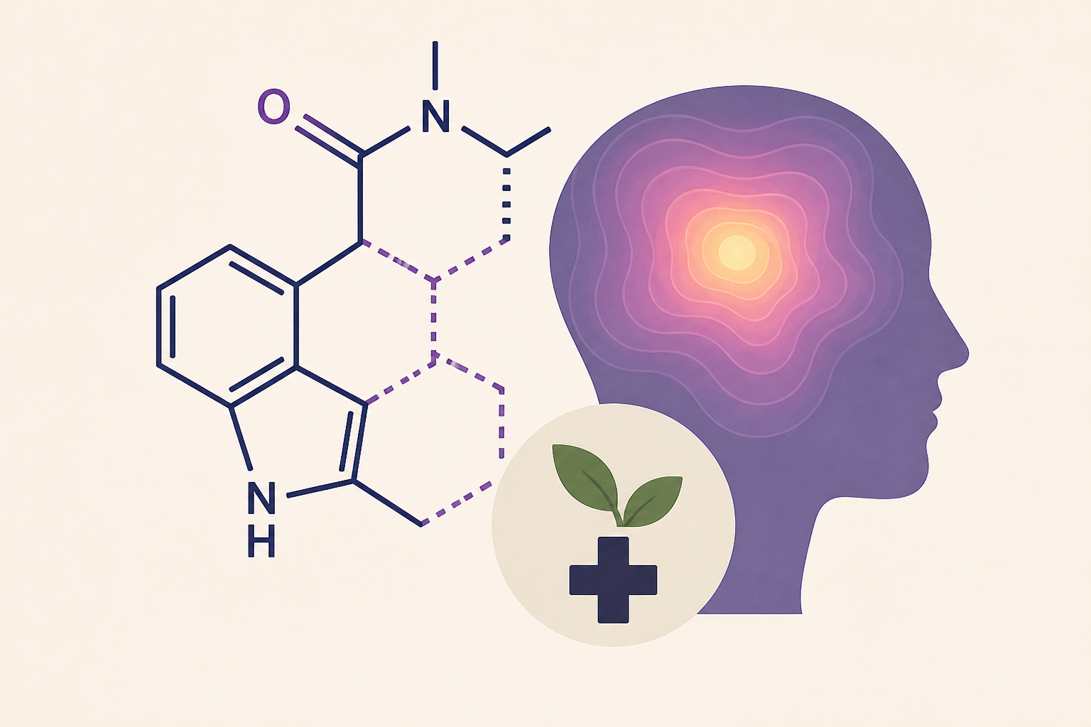 Stripped-down LSD reveals structural features linked to hallucinogenic and therapeutic effects