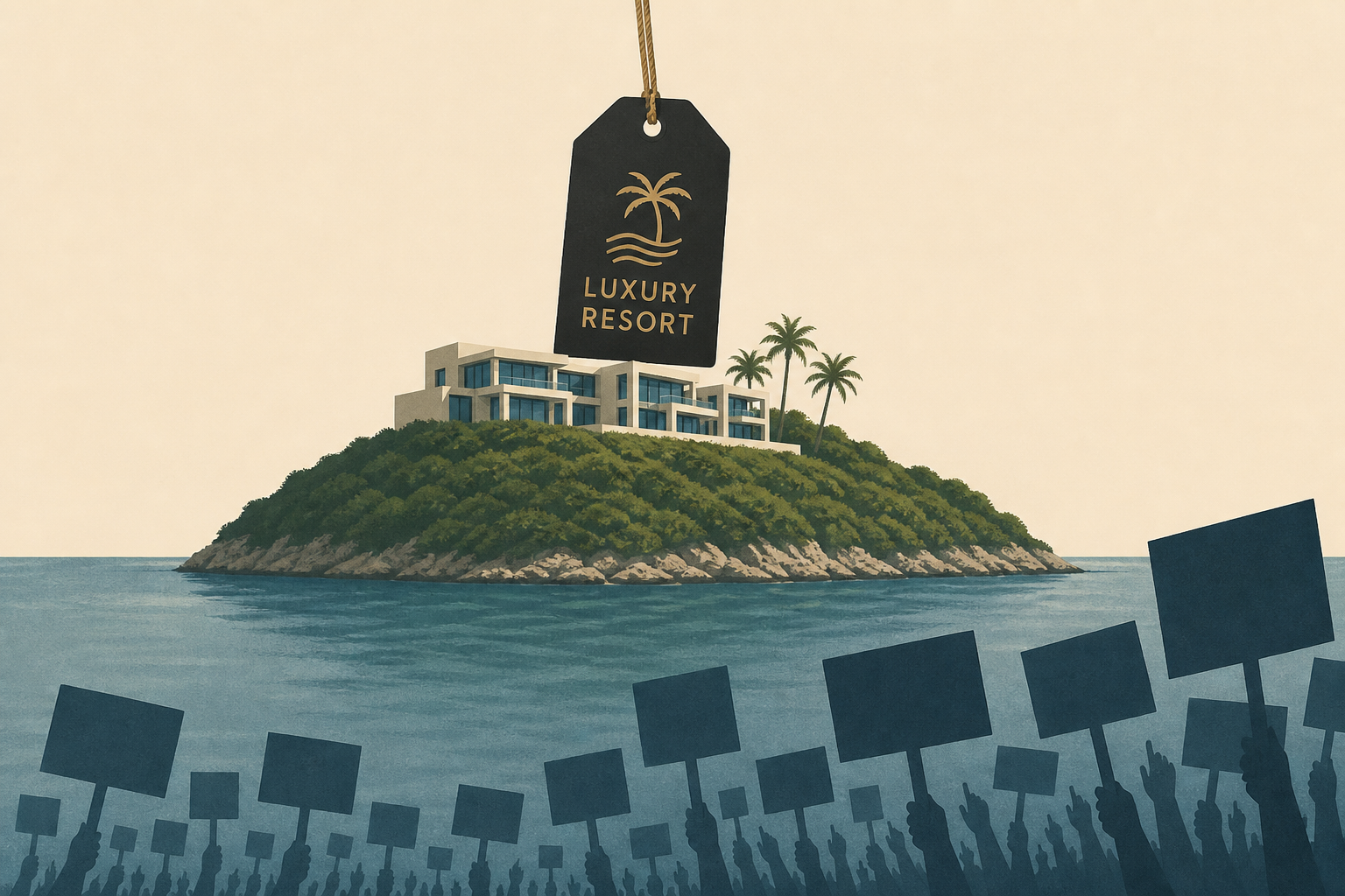 How Ivanka Trump’s attempt to develop an Albanian island into a luxury resort prompted the biggest protests in the country in decades.