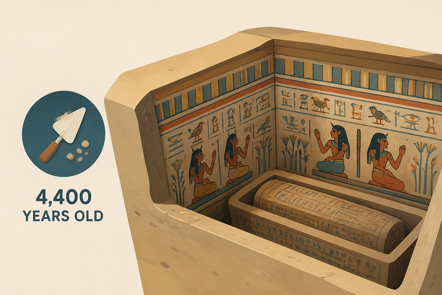Spanish archaeologists find 4,400-year-old tomb in Egypt with original colours intact