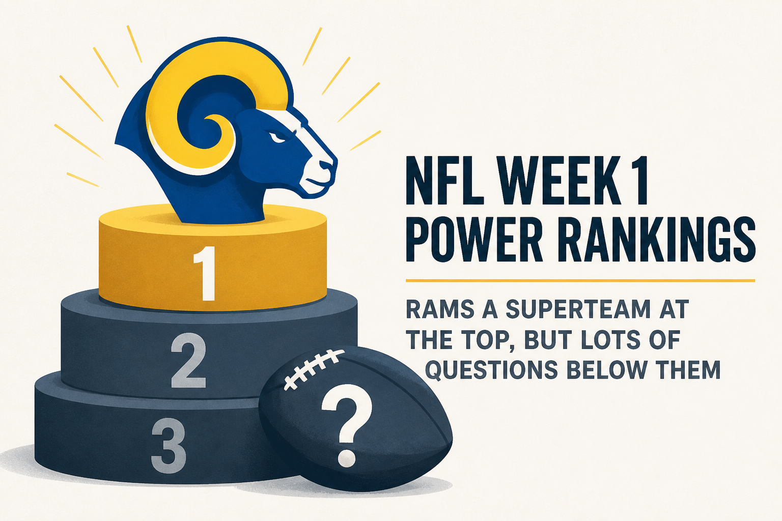 NFL Week 1 power rankings: Rams a superteam at the top, but lots of questions below them