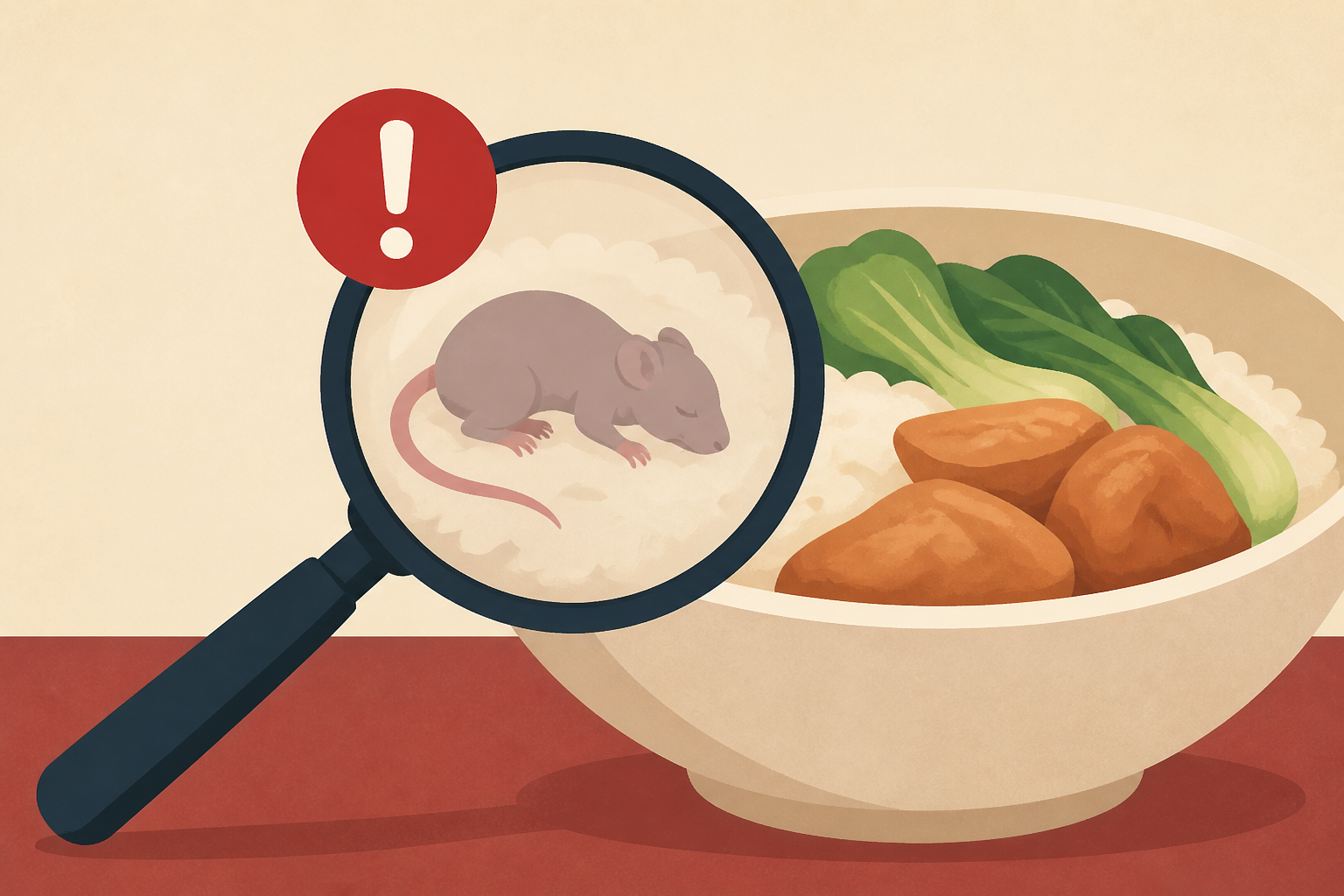 Hong Kong Diner finds newborn rat in Wa Jer Restaurant meal