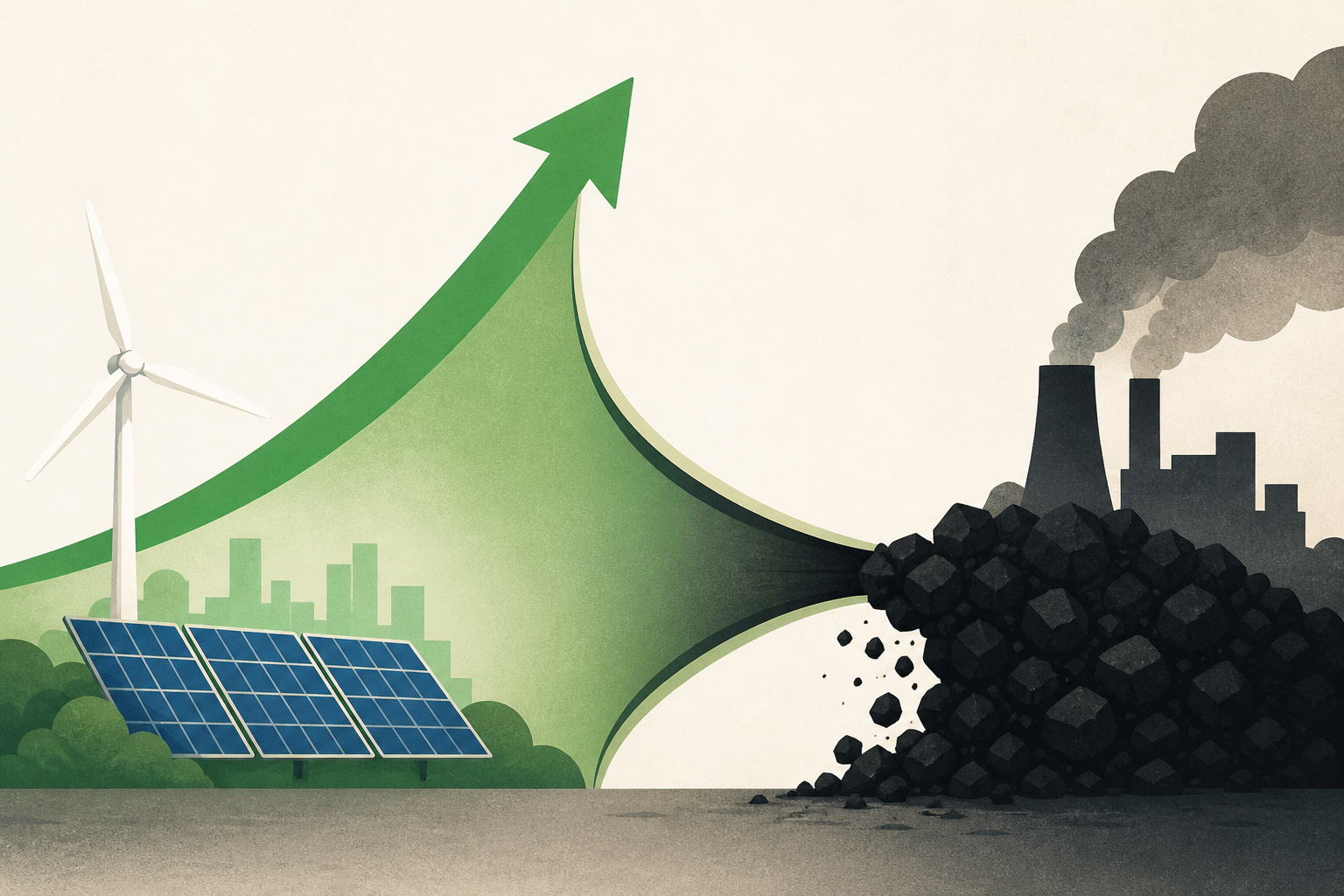 China’s clean energy surge is starting to squeeze out coal