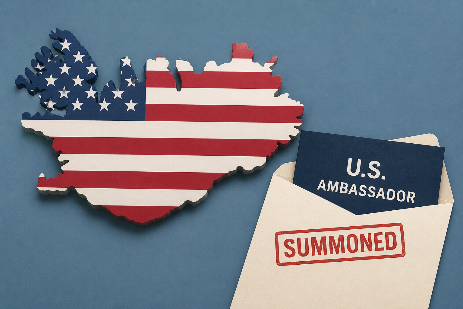Iceland summons U.S. ambassador after Trump posts map showing island under American flag