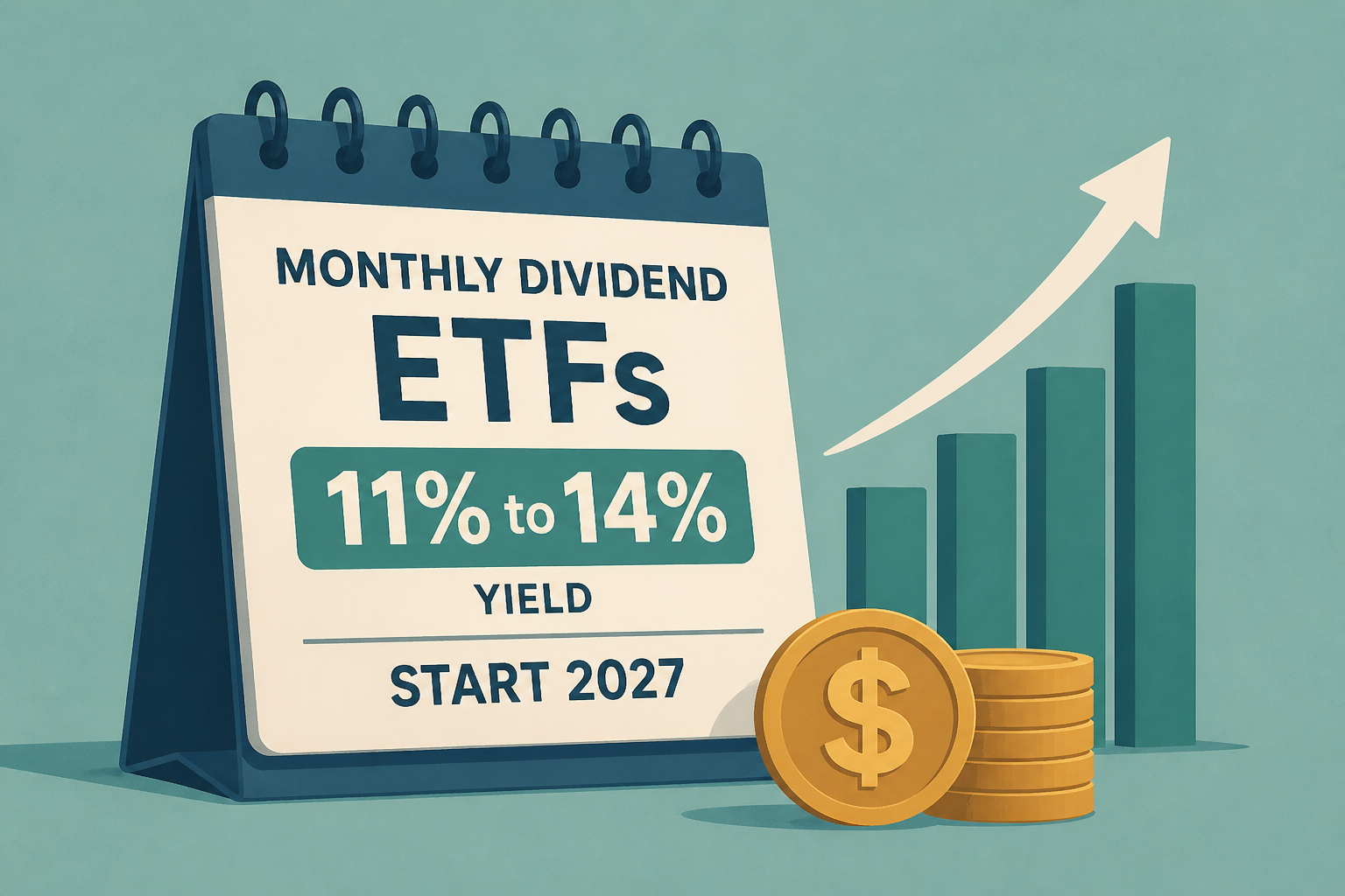 4 Monthly Dividend ETFs Paying 11 to 14 Percent to Start 2027