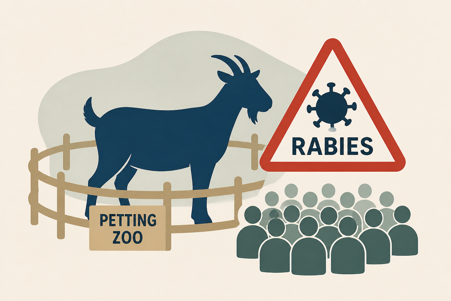 Nearly 300 people may have been exposed to rabies from goats at a petting zoo
