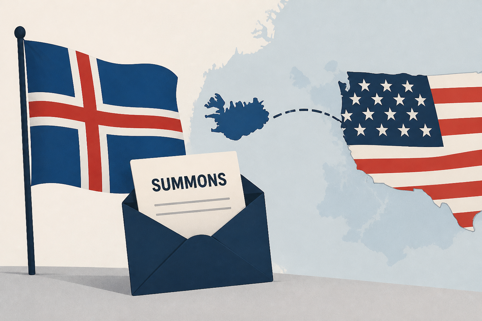 Iceland summons US ambassador over Trump's stars and stripes map