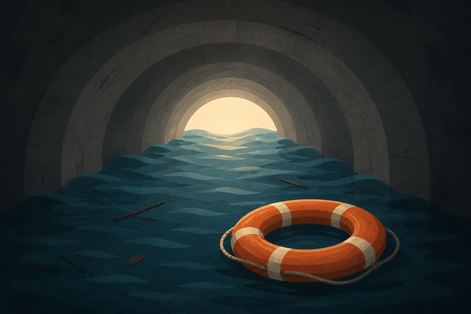 How two men survived nine days in a Nepal flood tunnel
