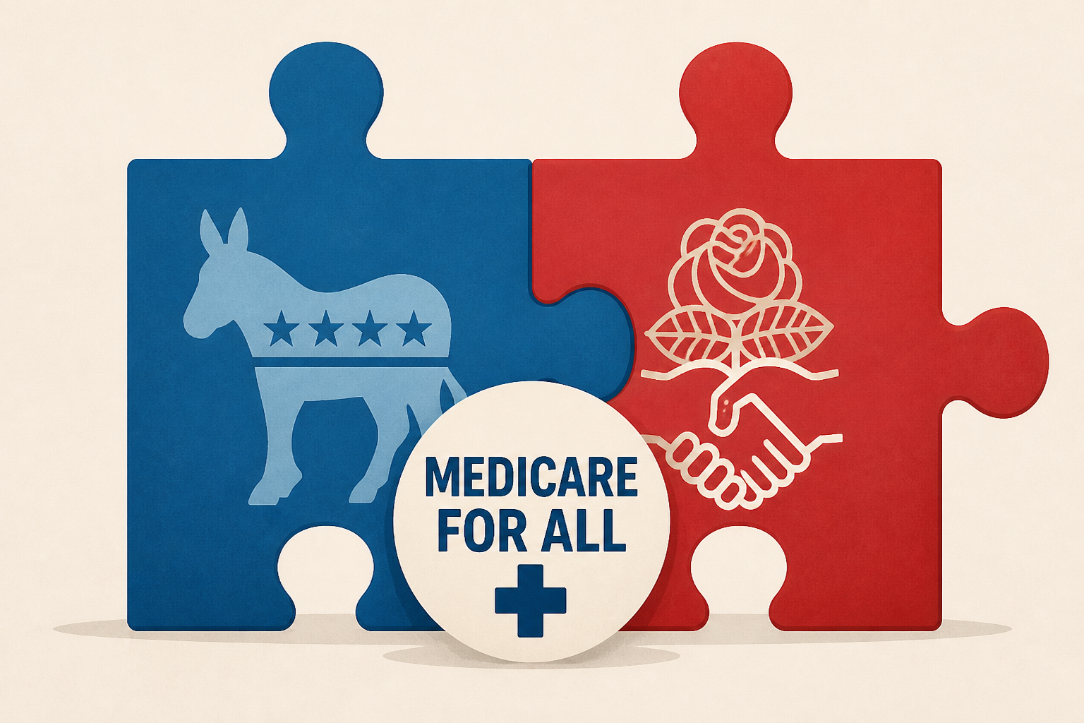 Newsom says Democratic Party is aligned with DSA on Medicare for All