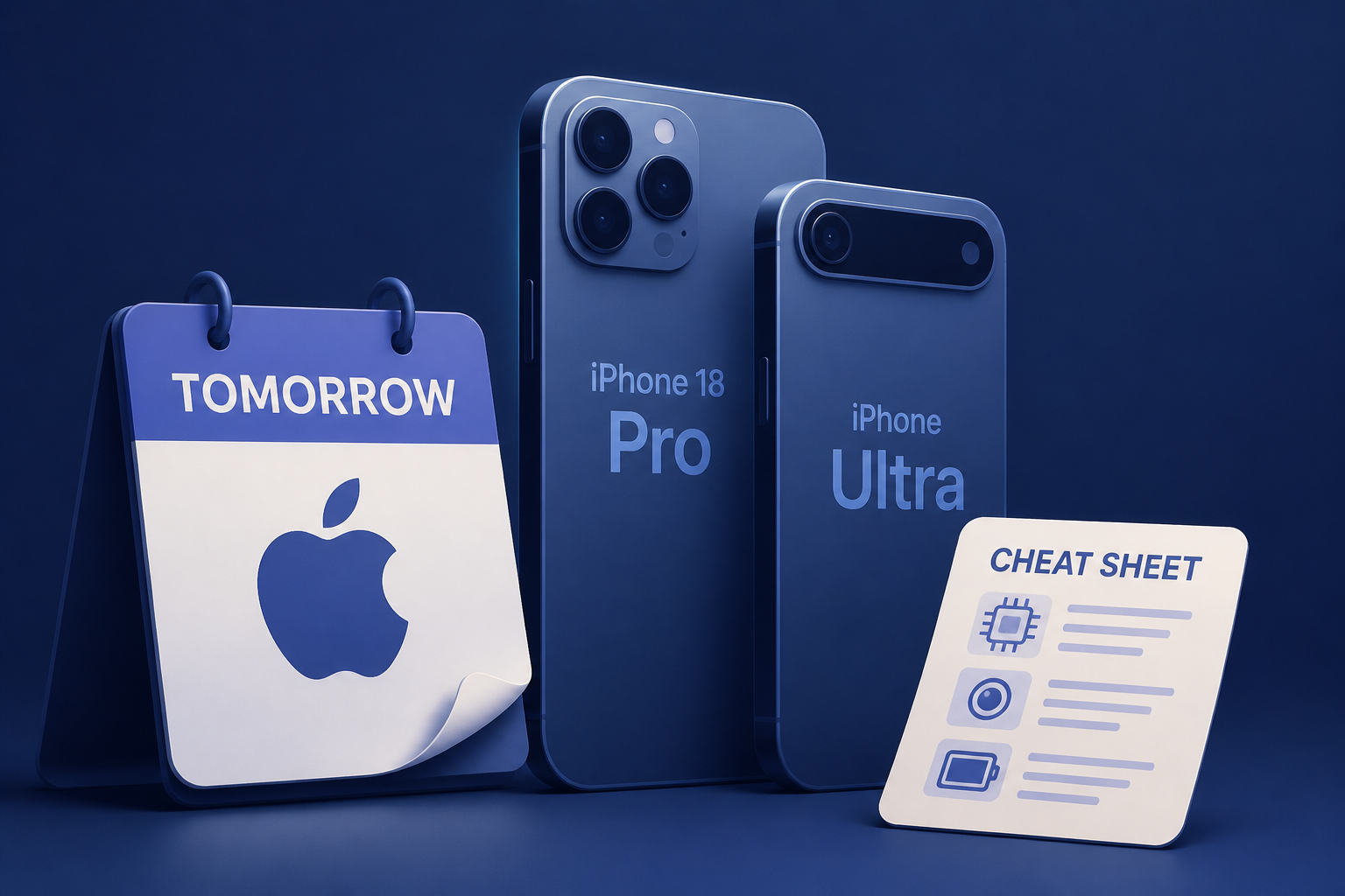 Apple Event Tomorrow: iPhone 18 Pro and iPhone Ultra Cheat Sheet