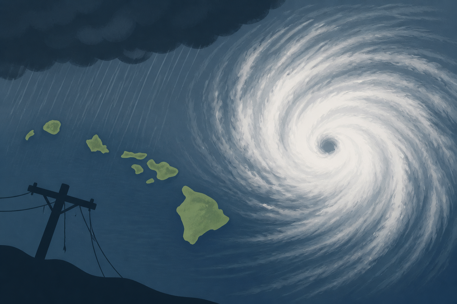 Hurricane Lowell brings heavy rain, power outages to Hawaii