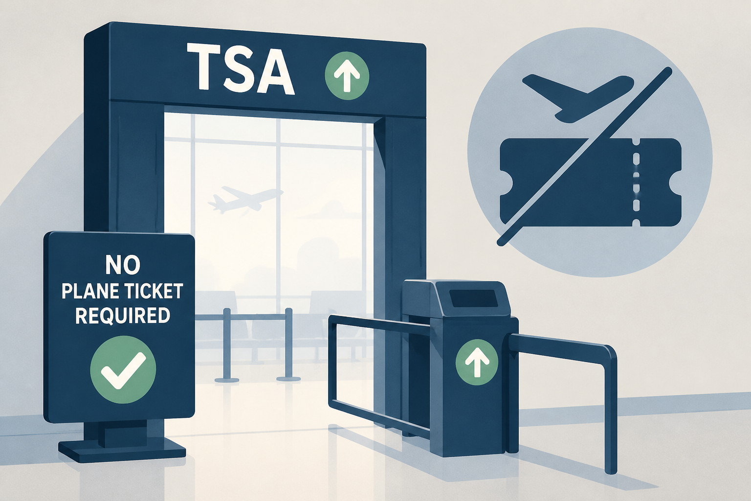 TSA opens airport gates to some people without plane tickets