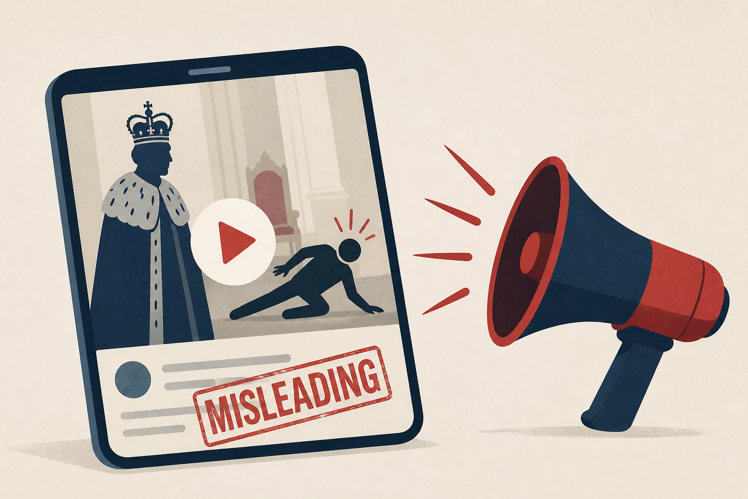 Donald Trump shares misleading video of King Charles and fainting worker