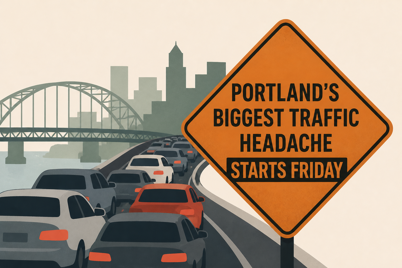 Portland’s biggest traffic headache in years starts Friday
