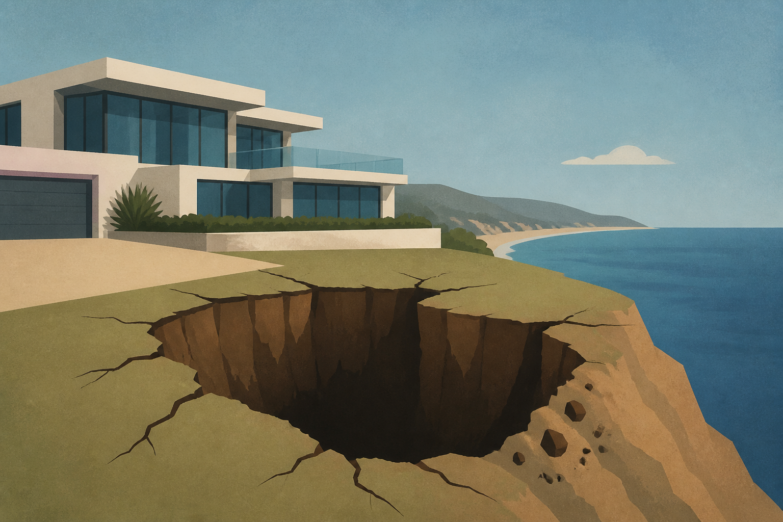 Nicolas Cage’s $10.5M Malibu mansion nearly falls into massive sinkhole