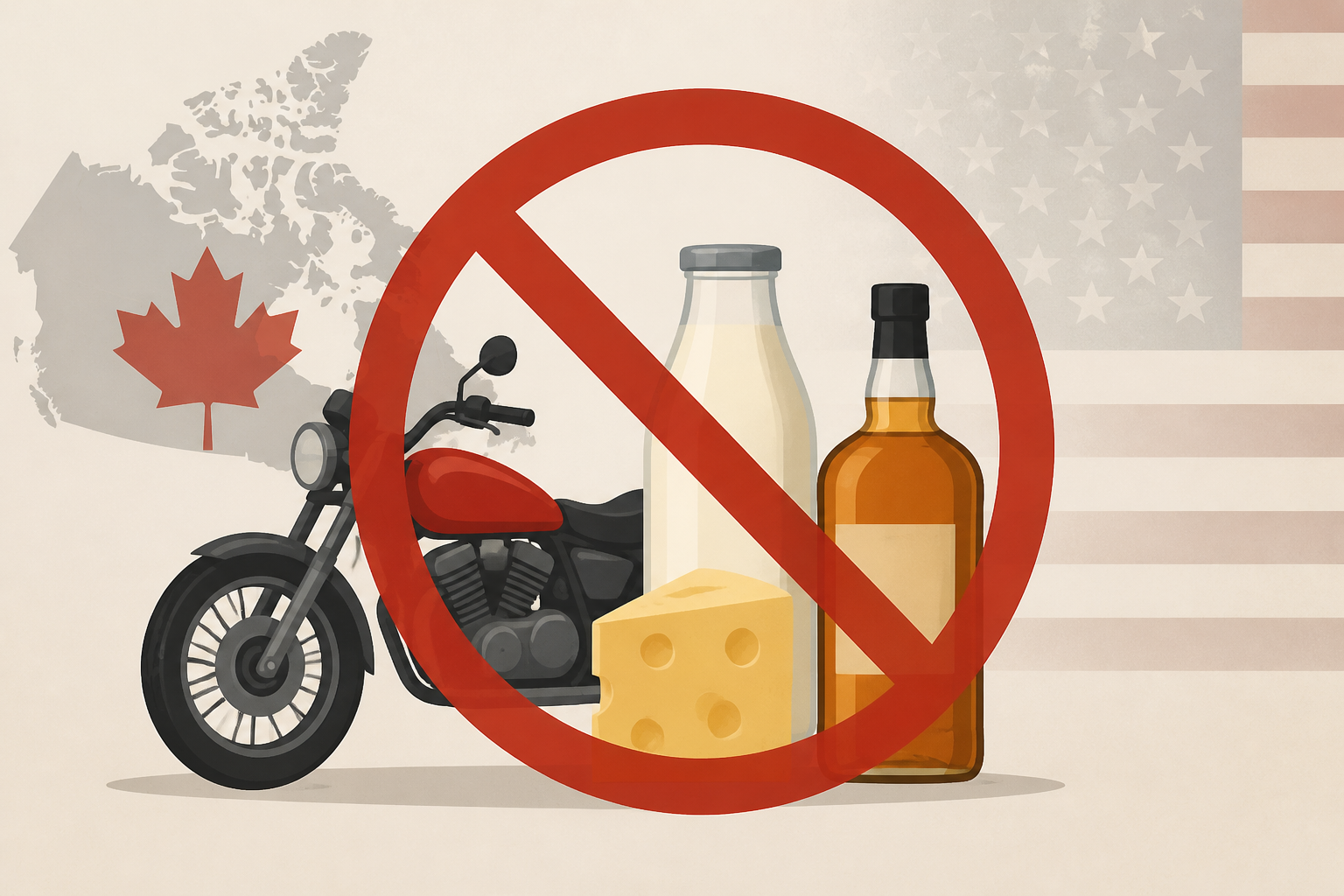 Trump administration to ban some Canadian motorcycles, dairy, alcoholic beverages in trade war's latest escalation