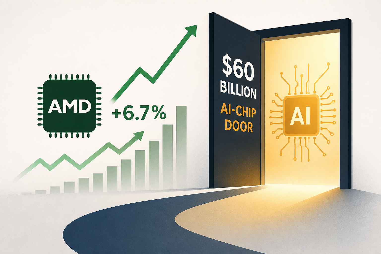 AMD Jumps 6.7% While Amazon Opens a $60 Billion AI-Chip Door