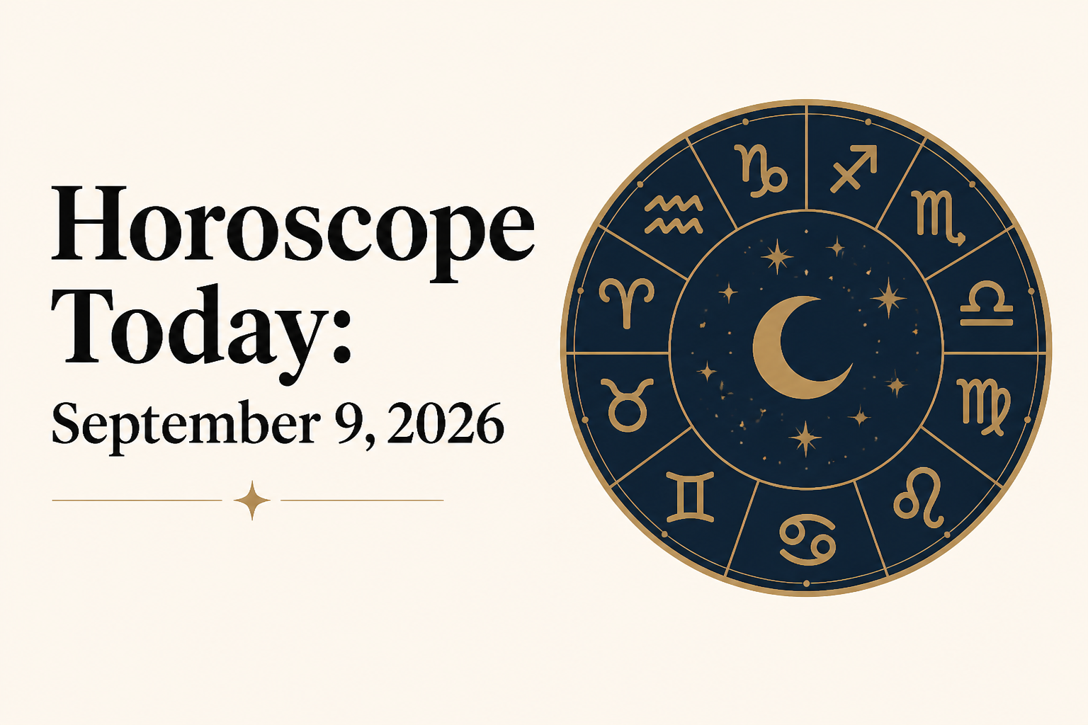 Horoscope Today: September 9, 2026