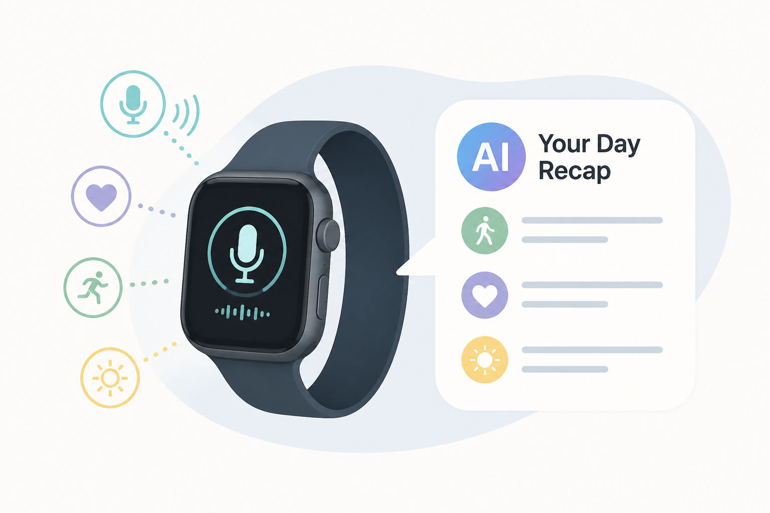 The new Apple Watch will use microphone and other sensors to generate AI recaps of your day