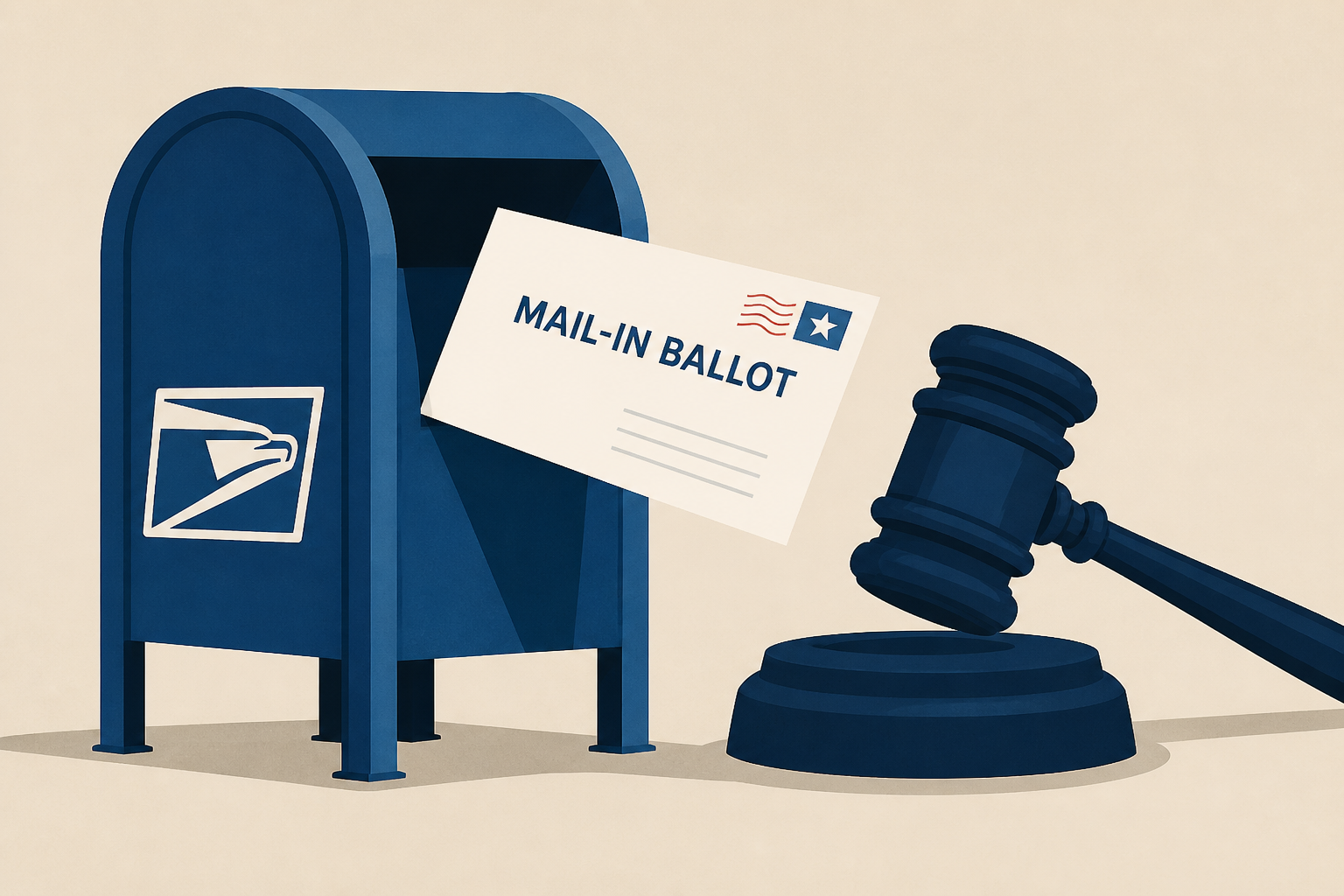Mail-in voters caught up in court fight over USPS ballot rule : NPR