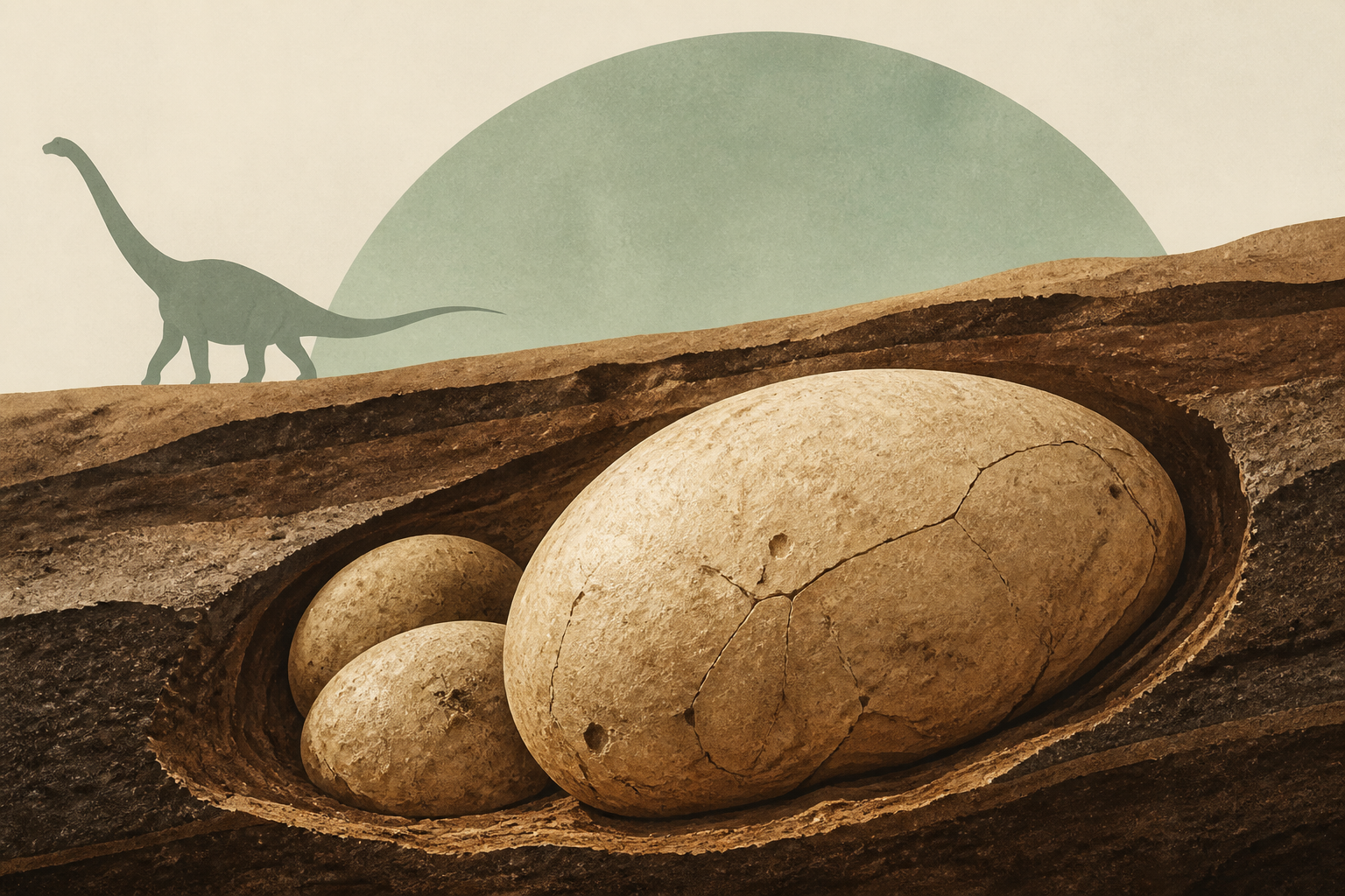 Fossilized eggs of the largest known dinosaurs have been unearthed in an unexpected place